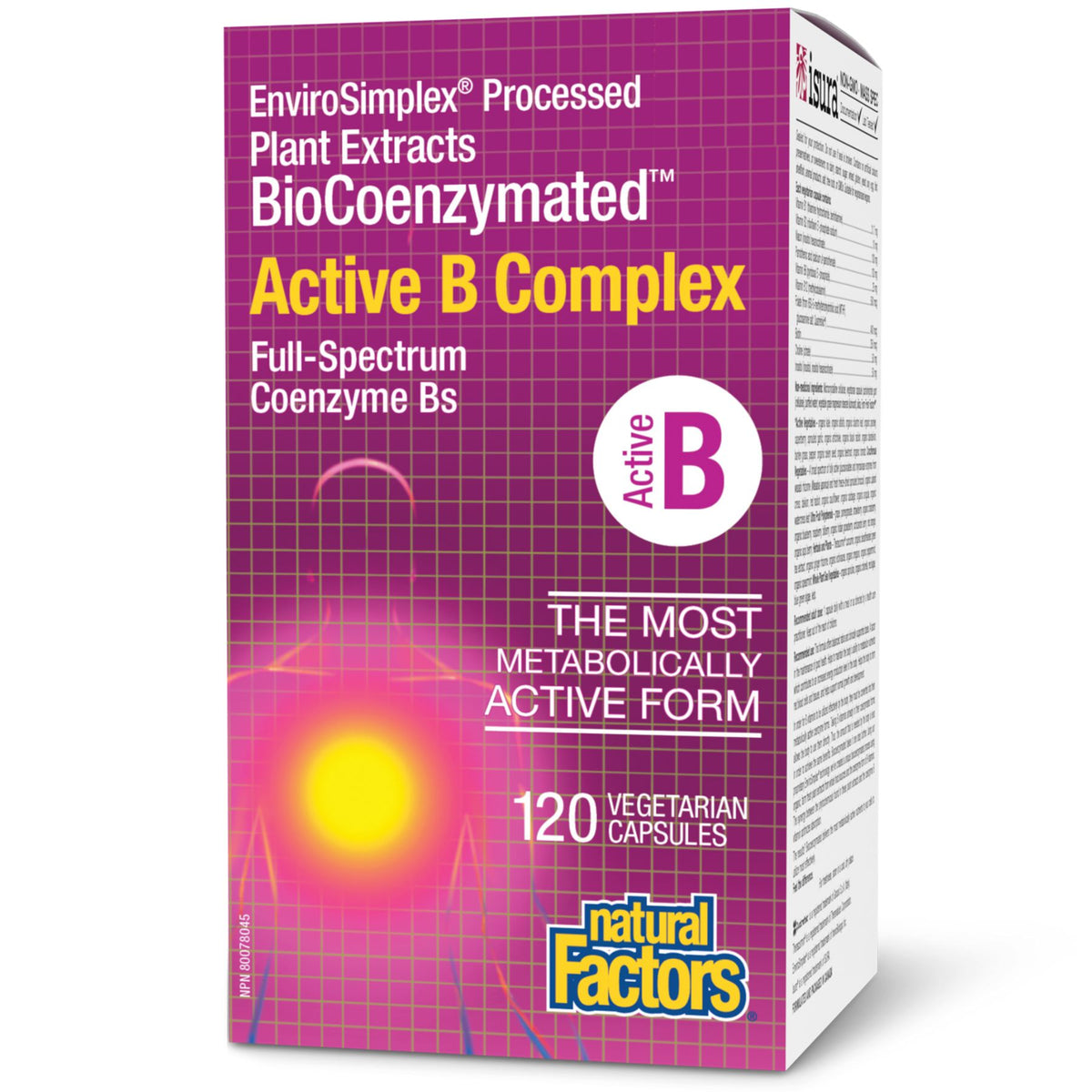 Natural Factors BioCoenzymated Active B Complex 120s