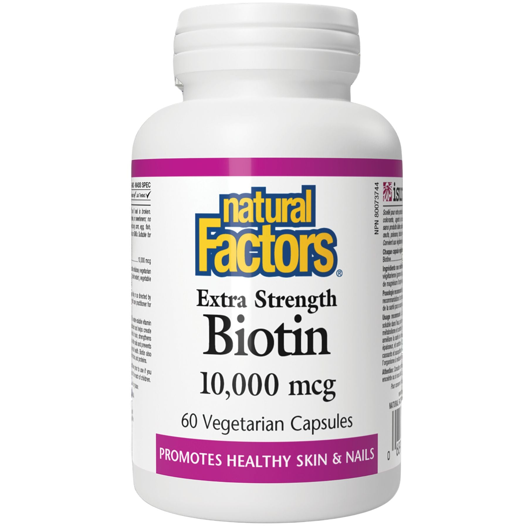 Natural Factors Biotin Extra Strength 10,000 mcg 60s