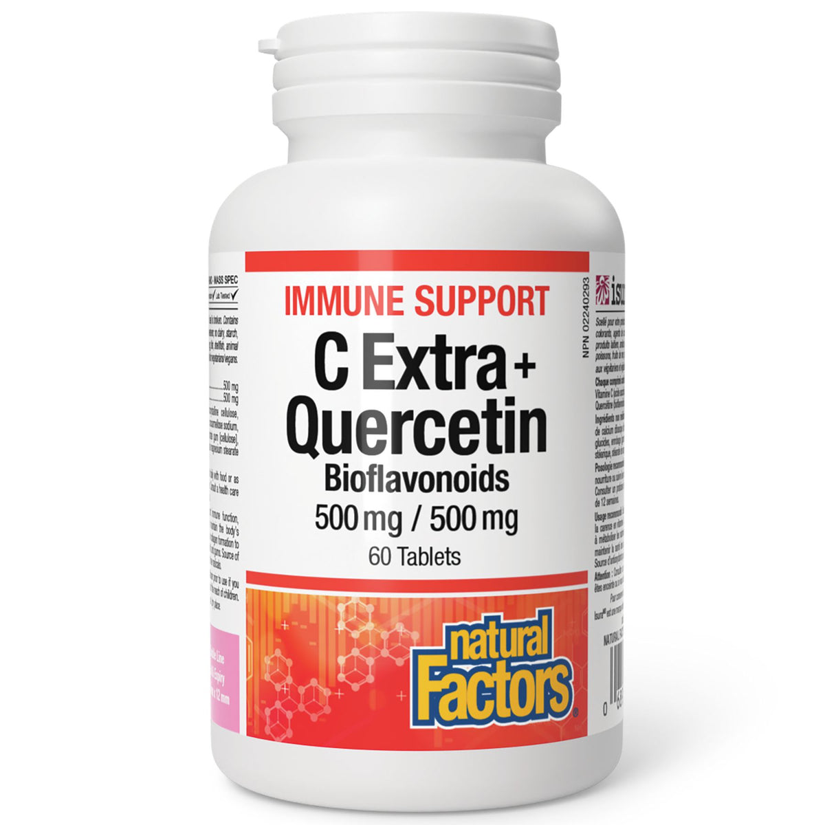 Natural Factors Vitamin C 500mg + Quercetin 500mg 60s