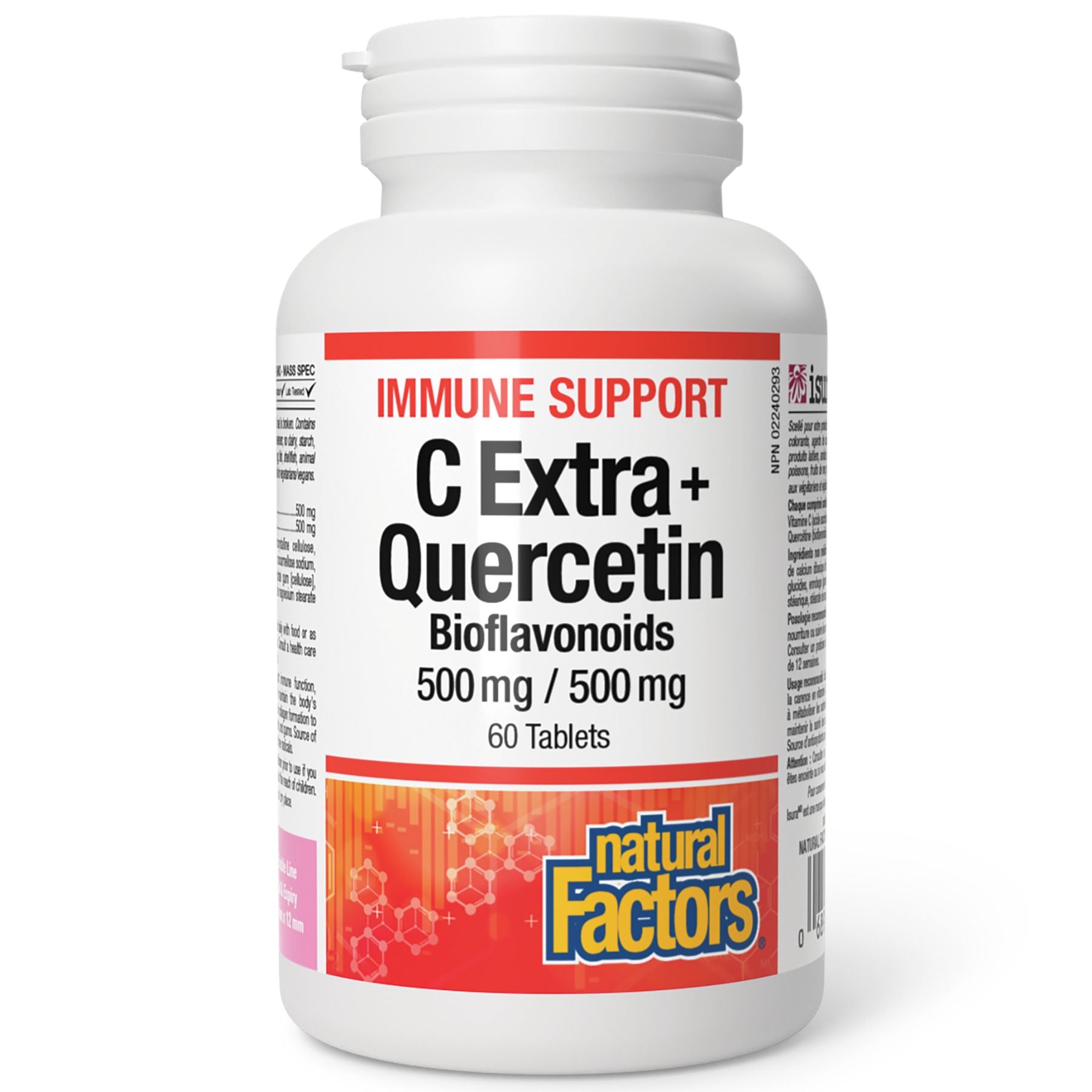 Natural Factors Vitamin C 500mg + Quercetin 500mg 60s
