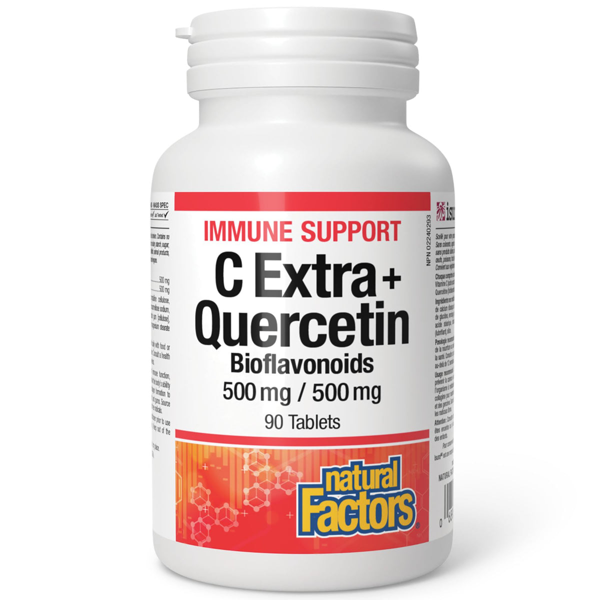 Natural Factors Vitamin C 500mg + Quercetin 500mg 90s