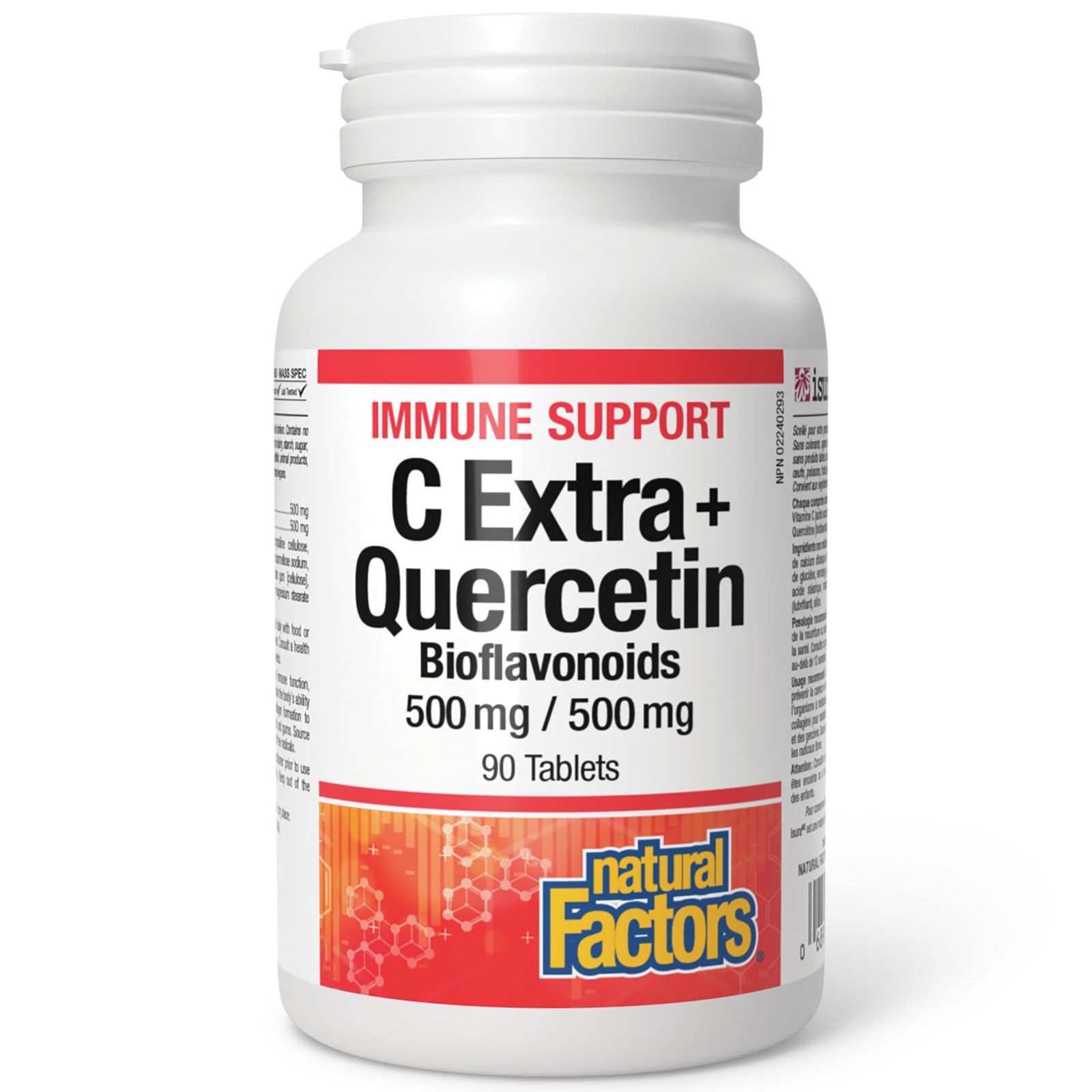 Natural Factors Vitamin C 500mg + Quercetin 500mg 90s