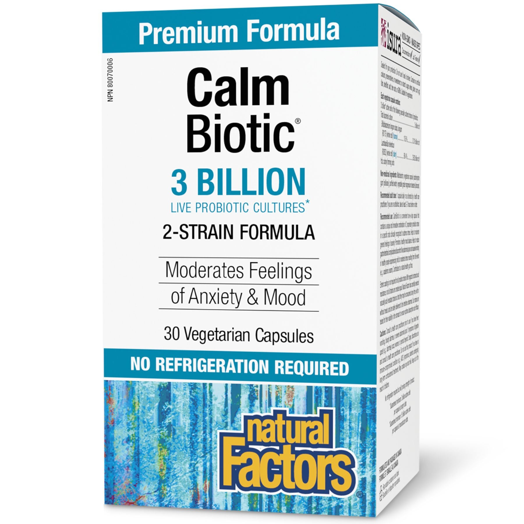 Natural Factors Calm Biotic 3 Billion CFU 30s