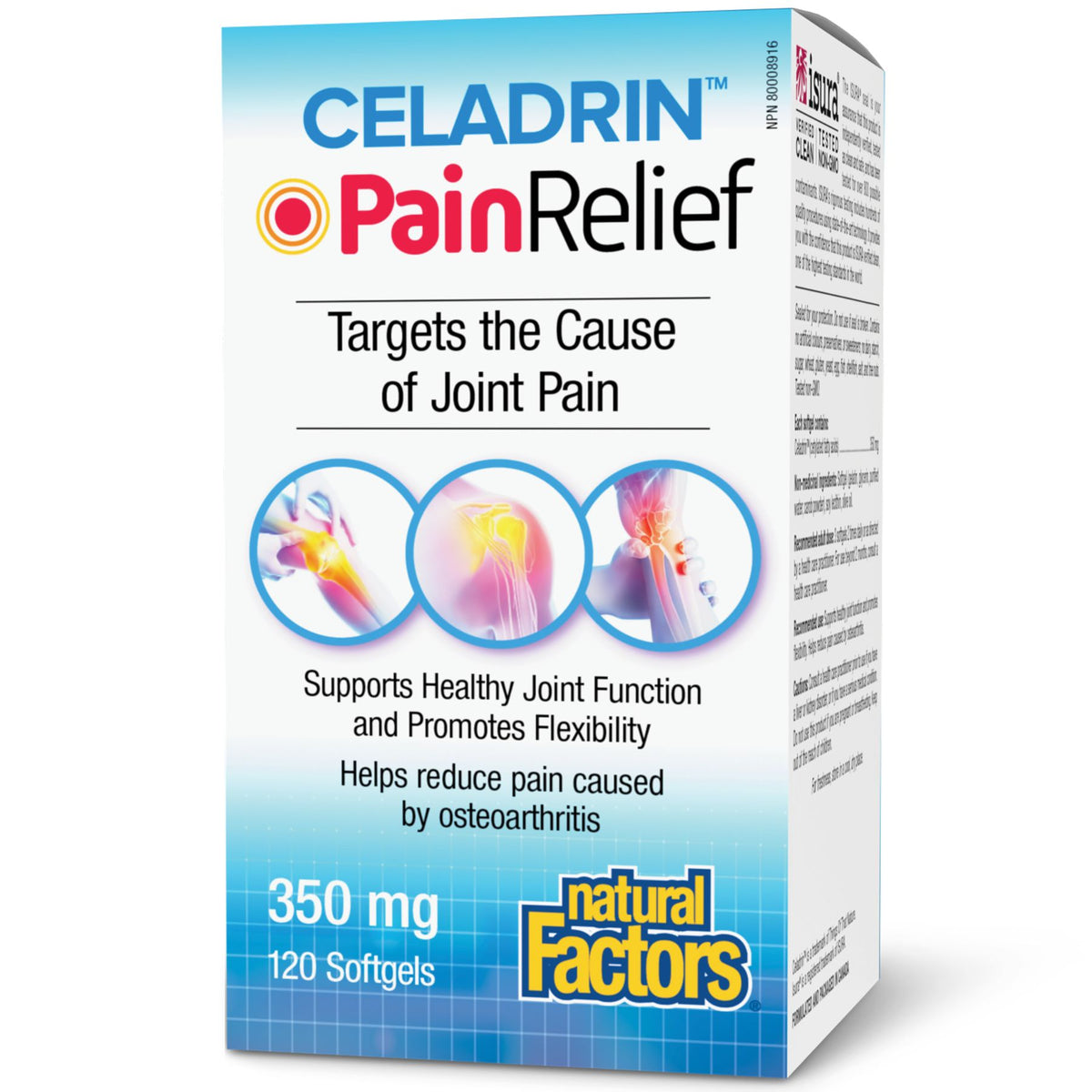 Natural Factors Celadrin Pain Relief 350mg 120s