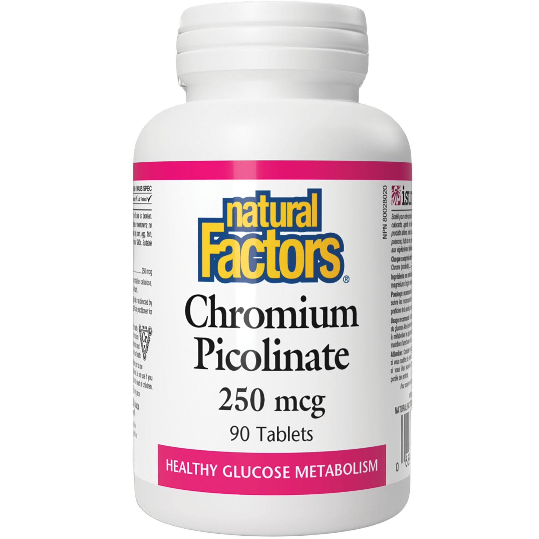 Natural Factors Chromium Picolinate 250 mcg 90s