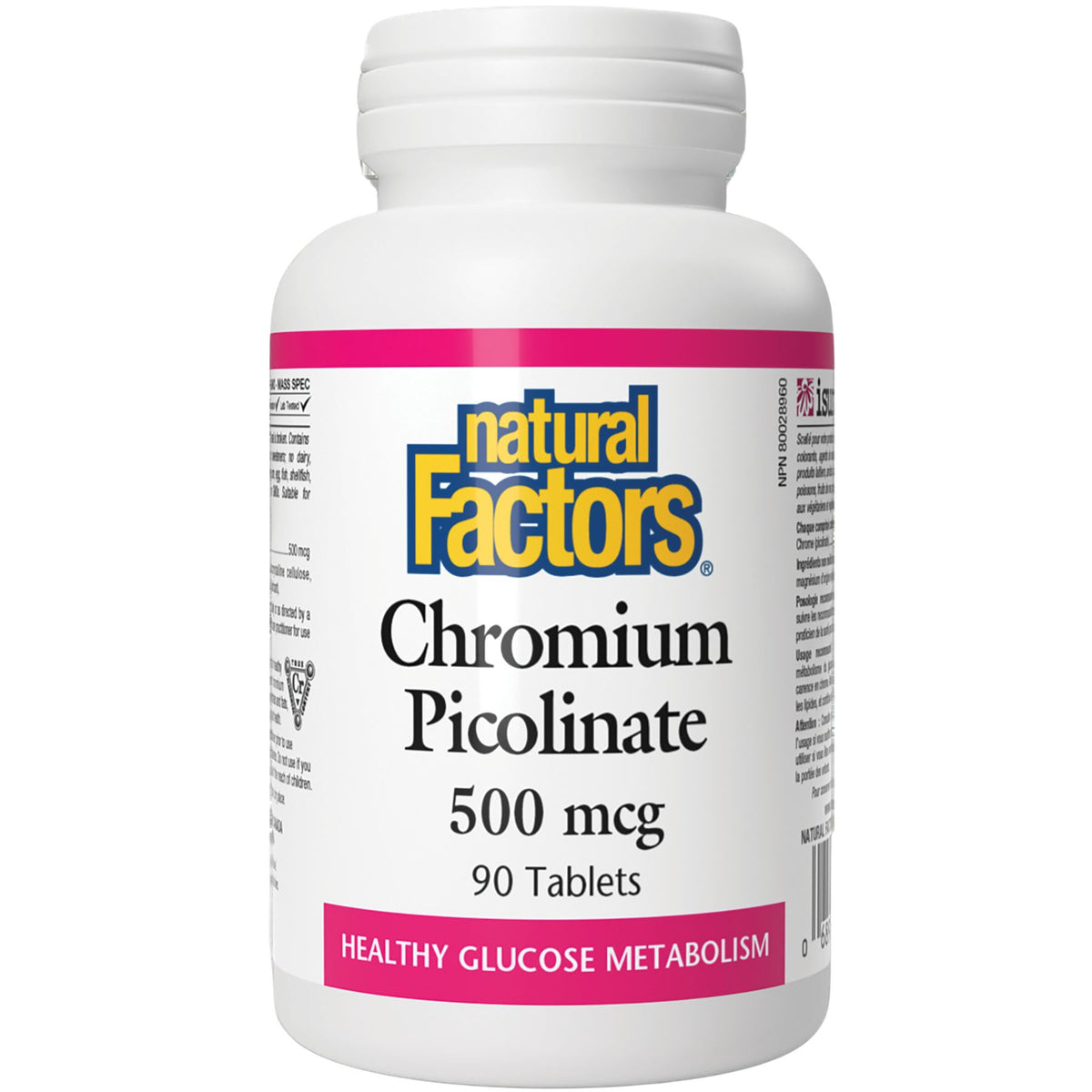 Natural Factors Chromium Picolinate 500 mcg 90s