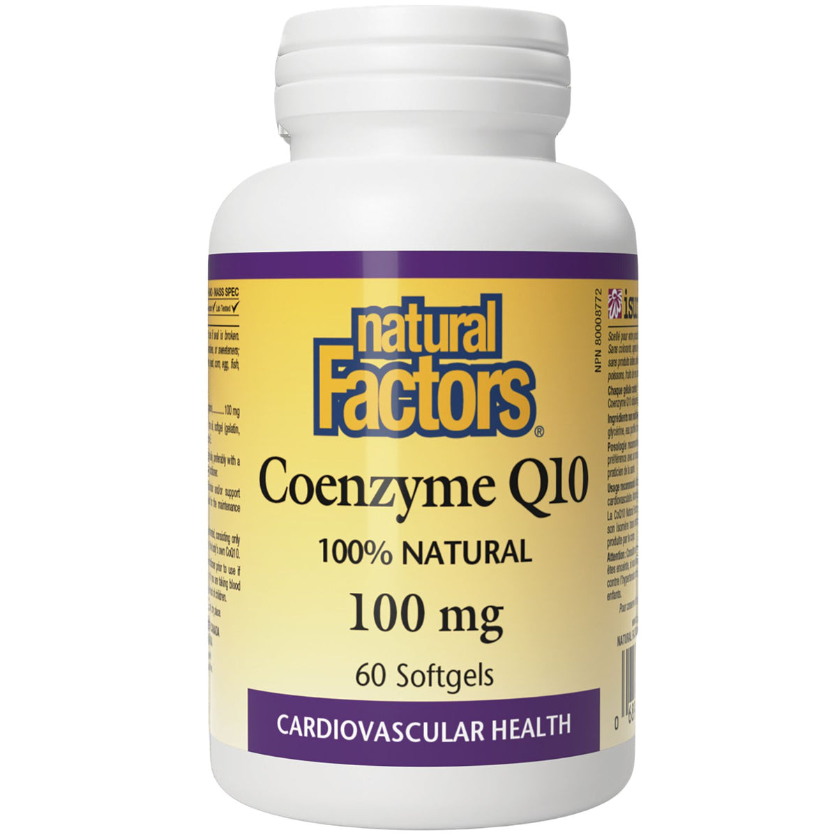 Natural Factors Coenzyme Q10 100mg 60s