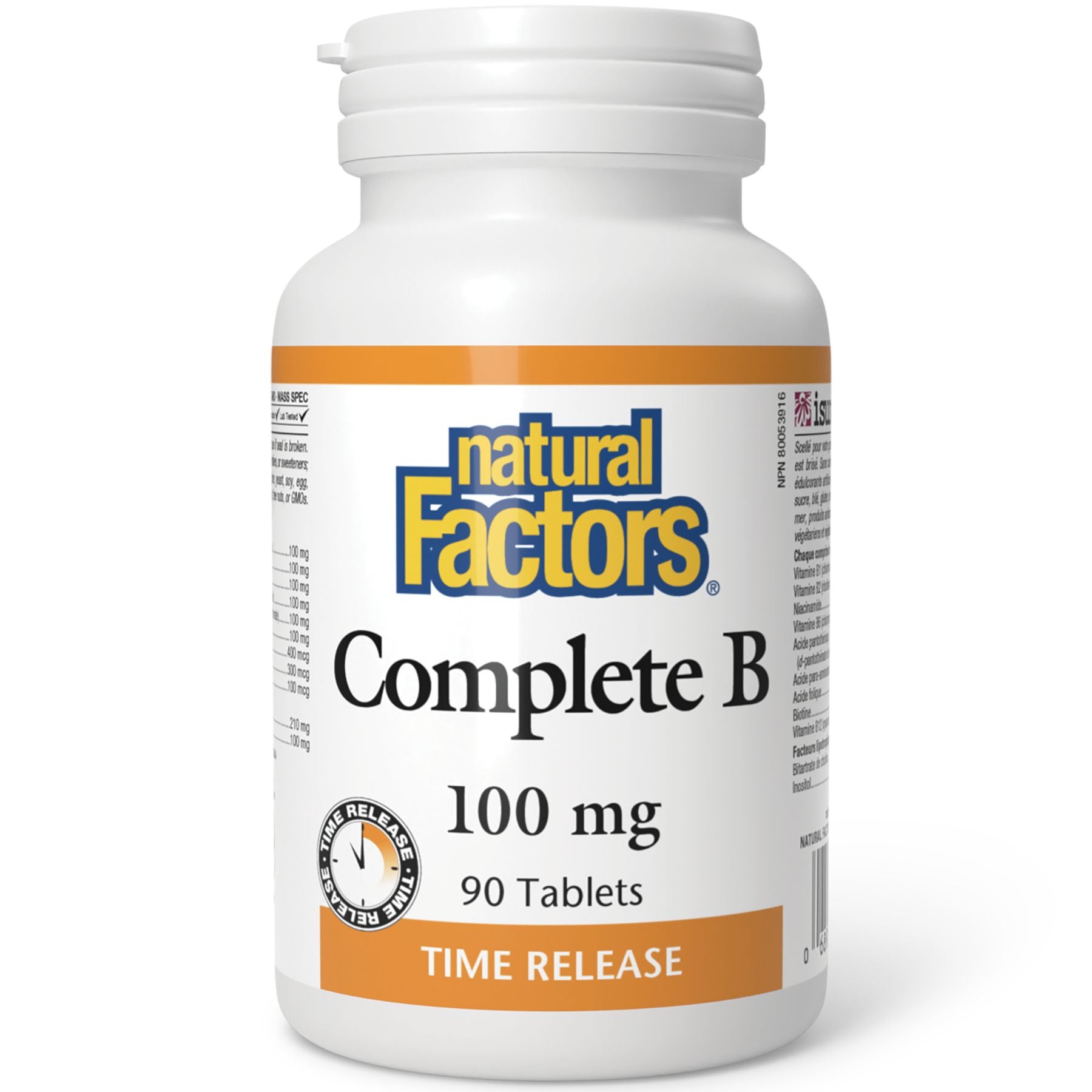 Natural Factors Complete B Timed Release 100 mg 90s