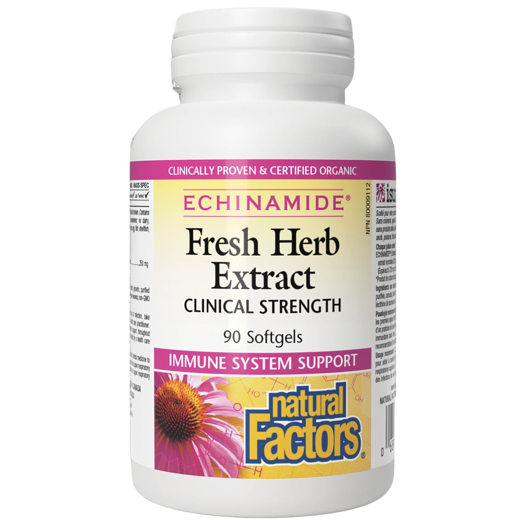 Natural Factors Echinamide Fresh Herb Extract 90s