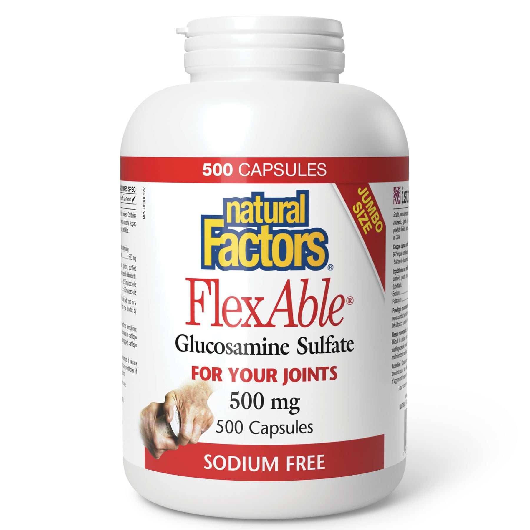 Natural Factors FlexAble Glucosamine Sulfate 500s