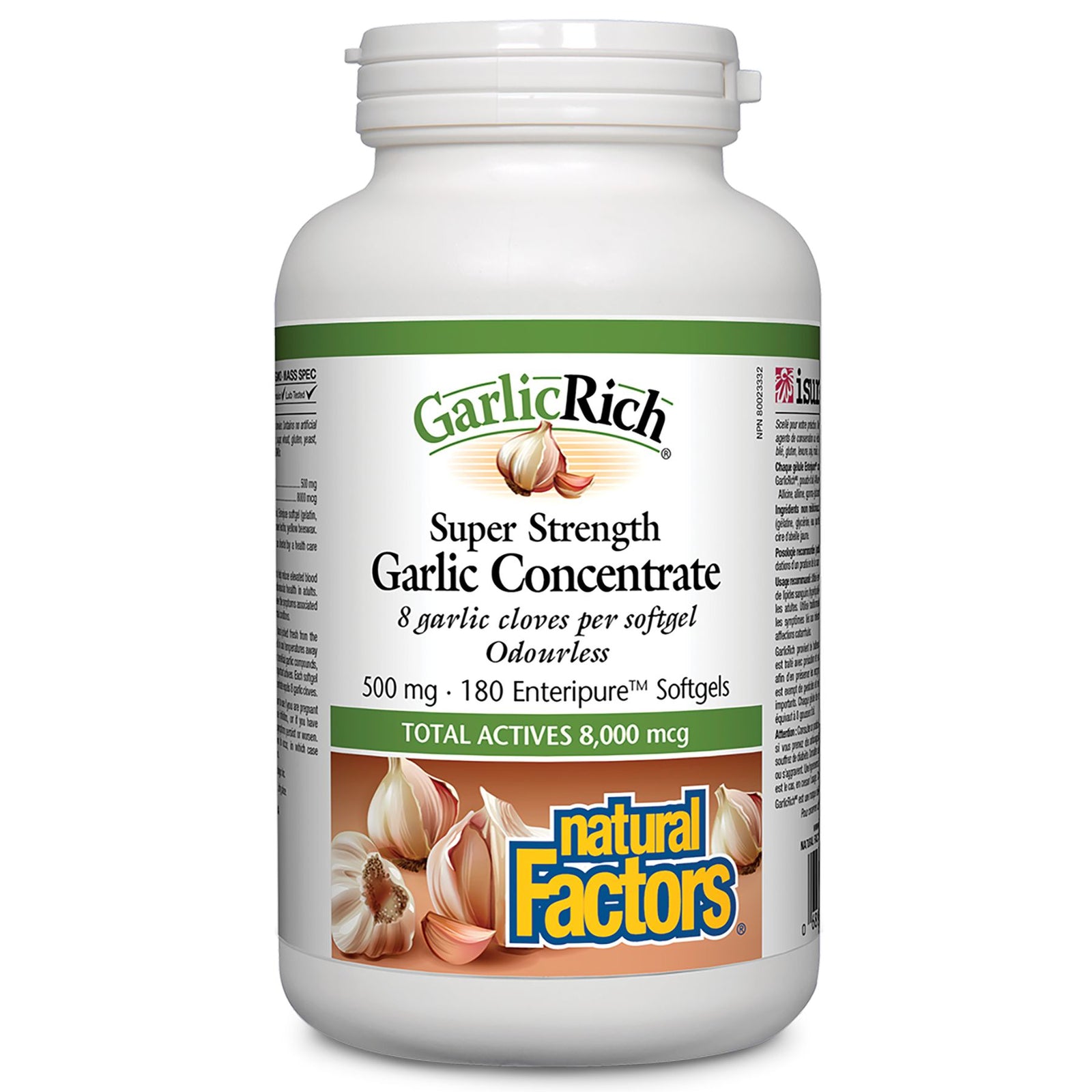 Natural Factors GarlicRich Super Strength Garlic Concentrate 500mg 180s