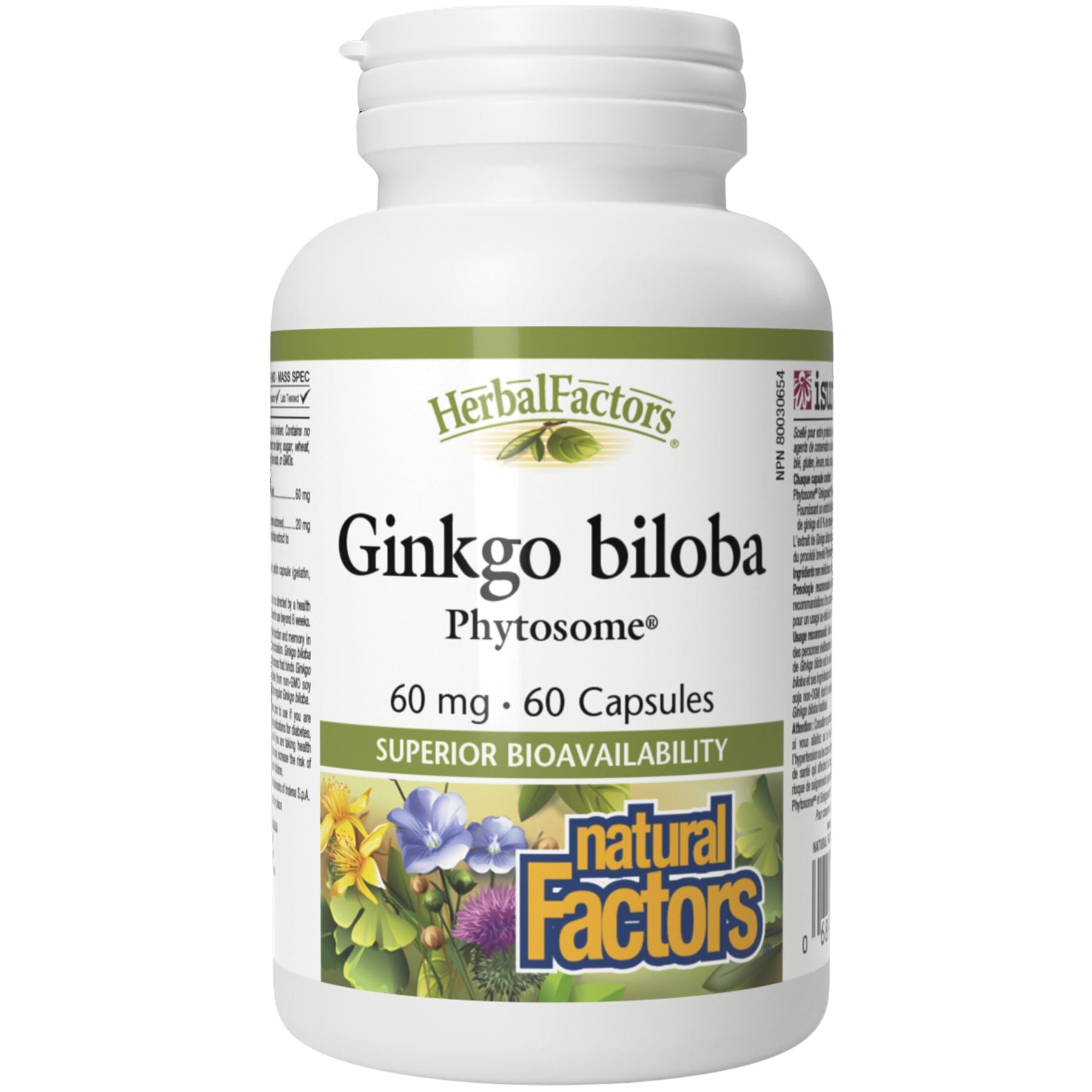 Natural Factors Ginkgo biloba Phytosome 60s