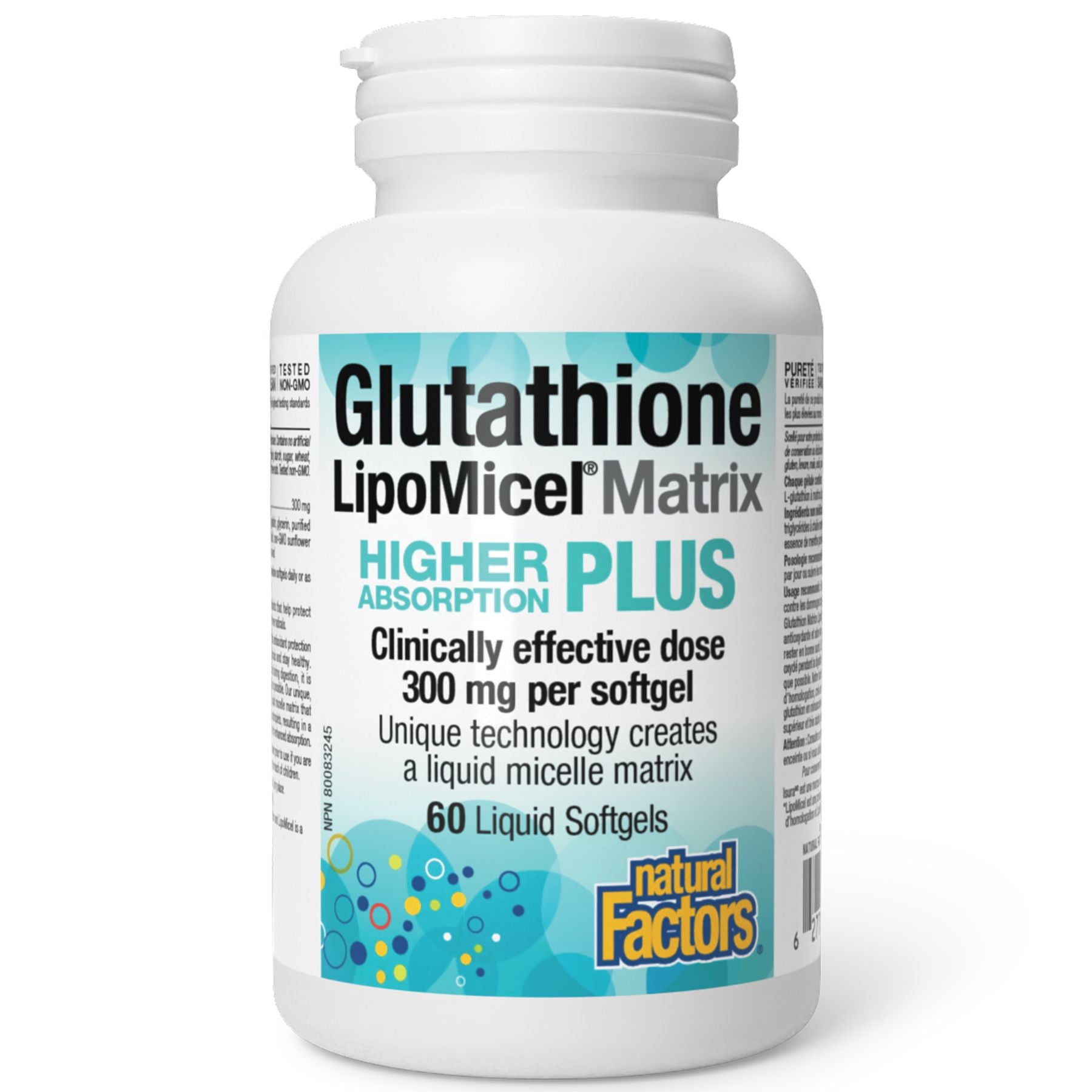 Natural Factors Glutathione LipoMicel Matrix 300mg 60s