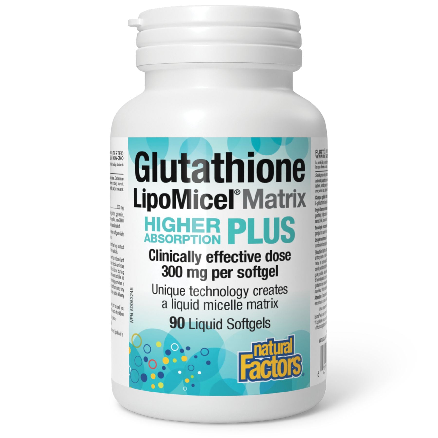 Natural Factors Glutathione LipoMicel Matrix 300mg 90s