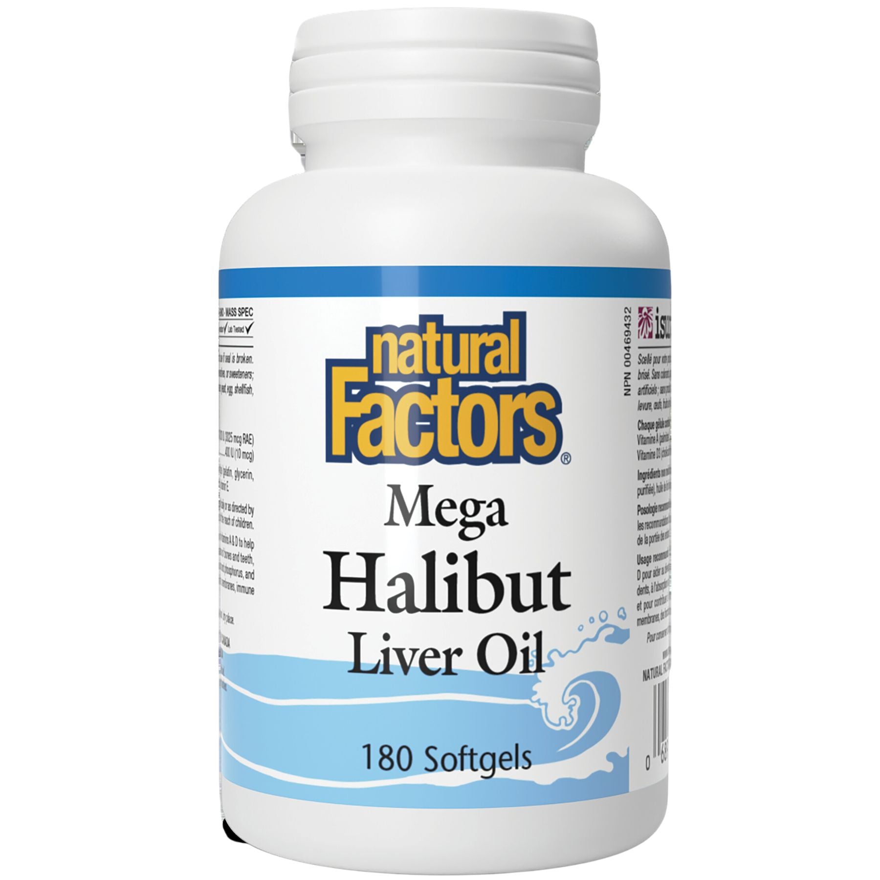 Natural Factors Mega Halibut Liver Oil 180s