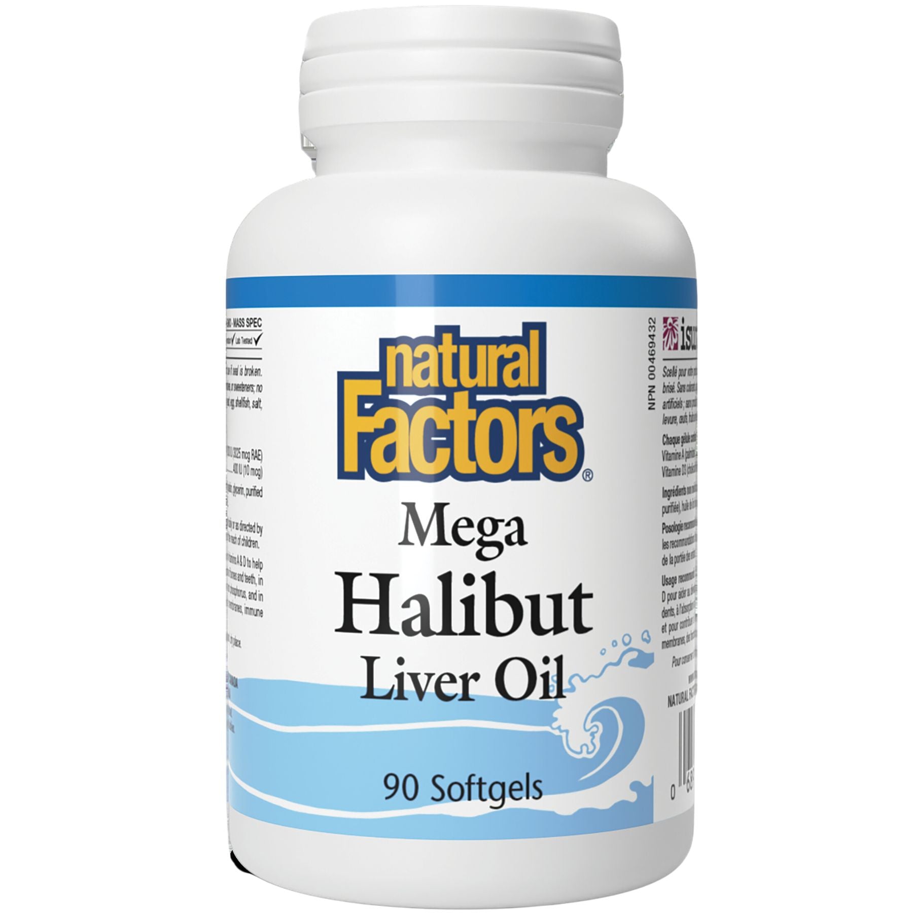 Natural Factors Mega Halibut Liver Oil 90s