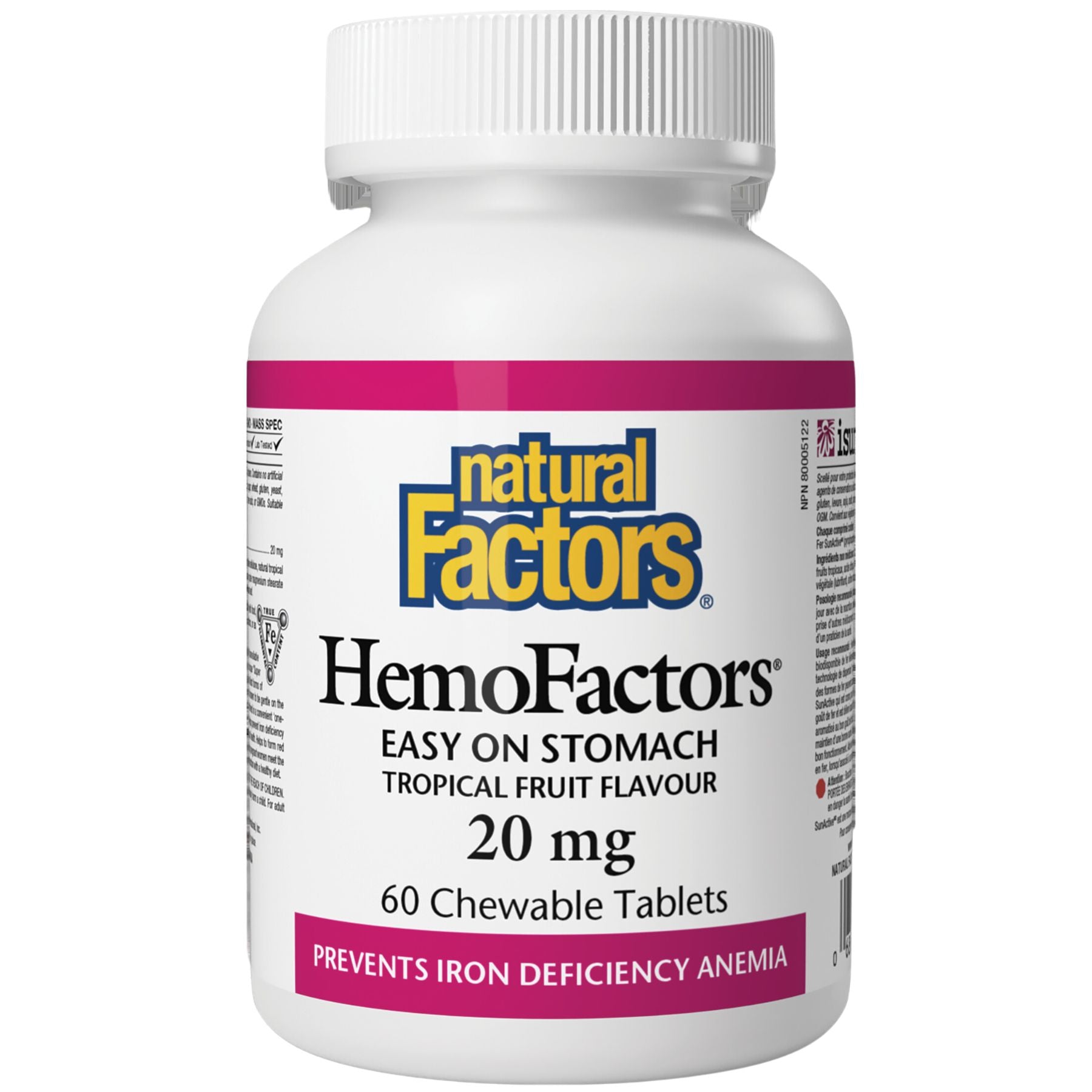 Natural Factors HemoFactors 20mg 60s