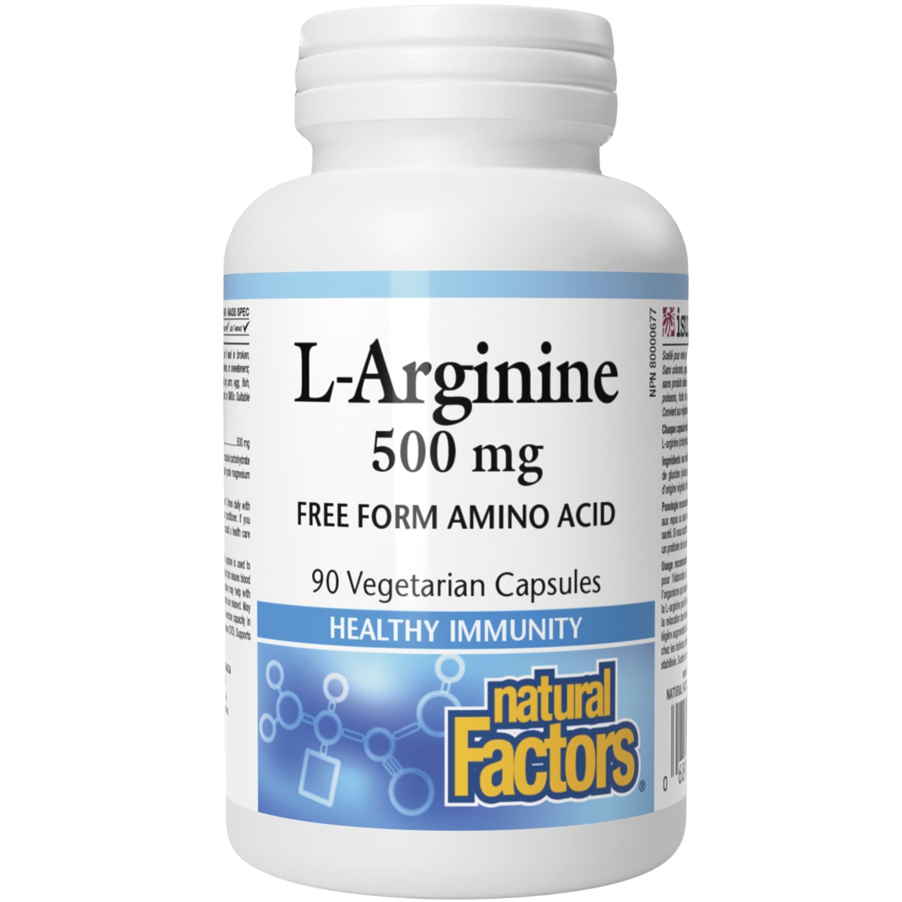 Natural Factors L-Arginine 500 mg Capsules 90s