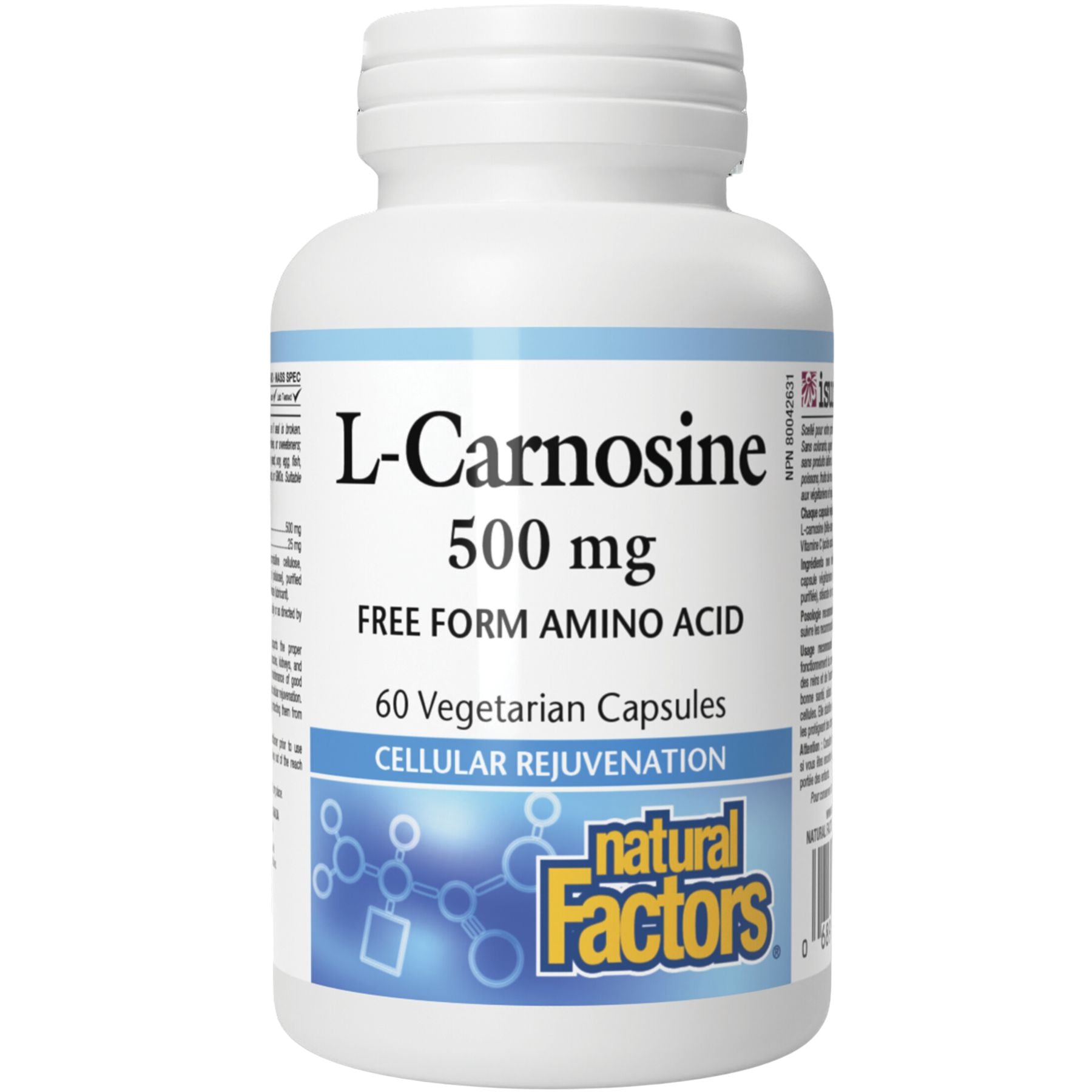 Natural Factors L-Carnosine 500 mg 60s