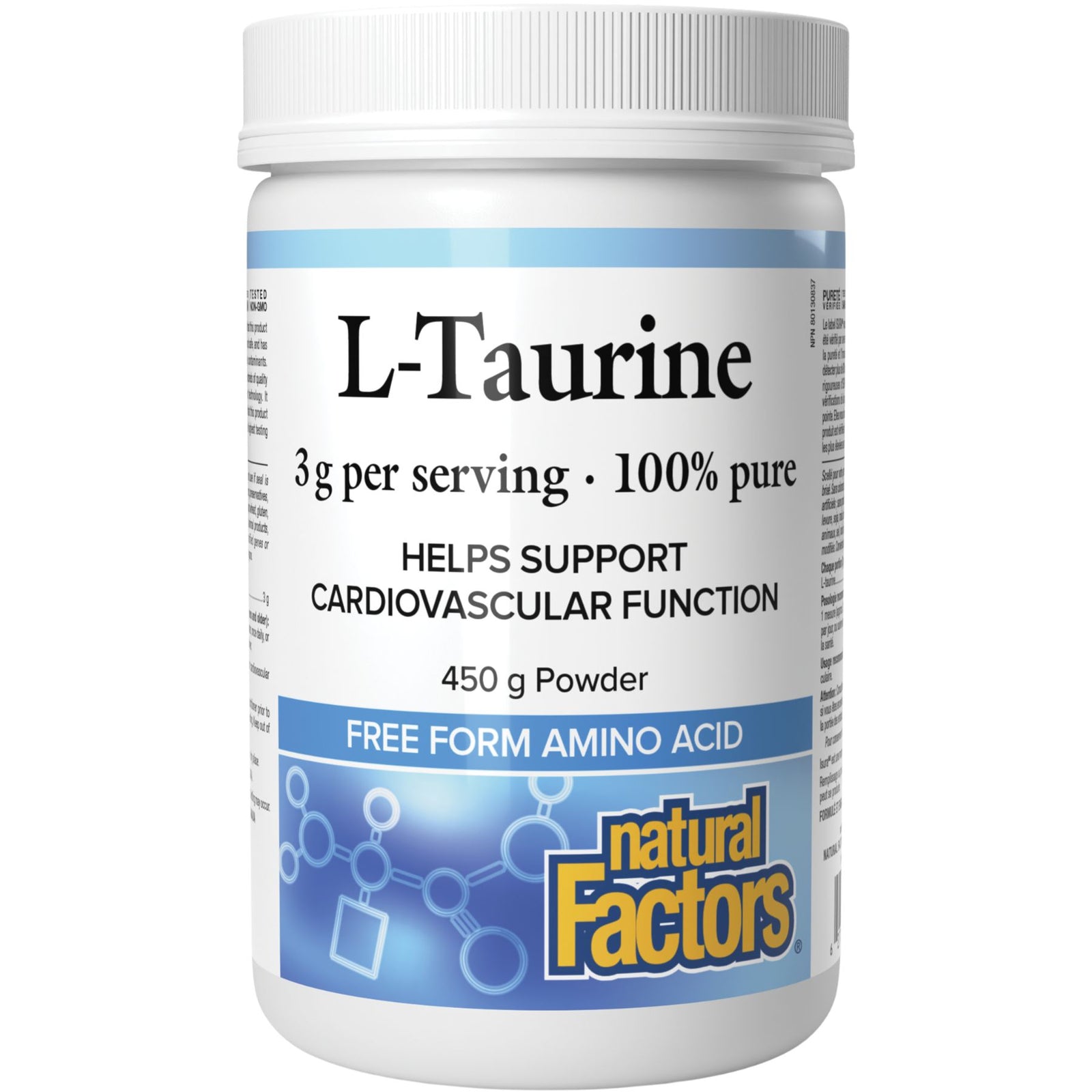Natural Factors L-Taurine 3g Powder 450g