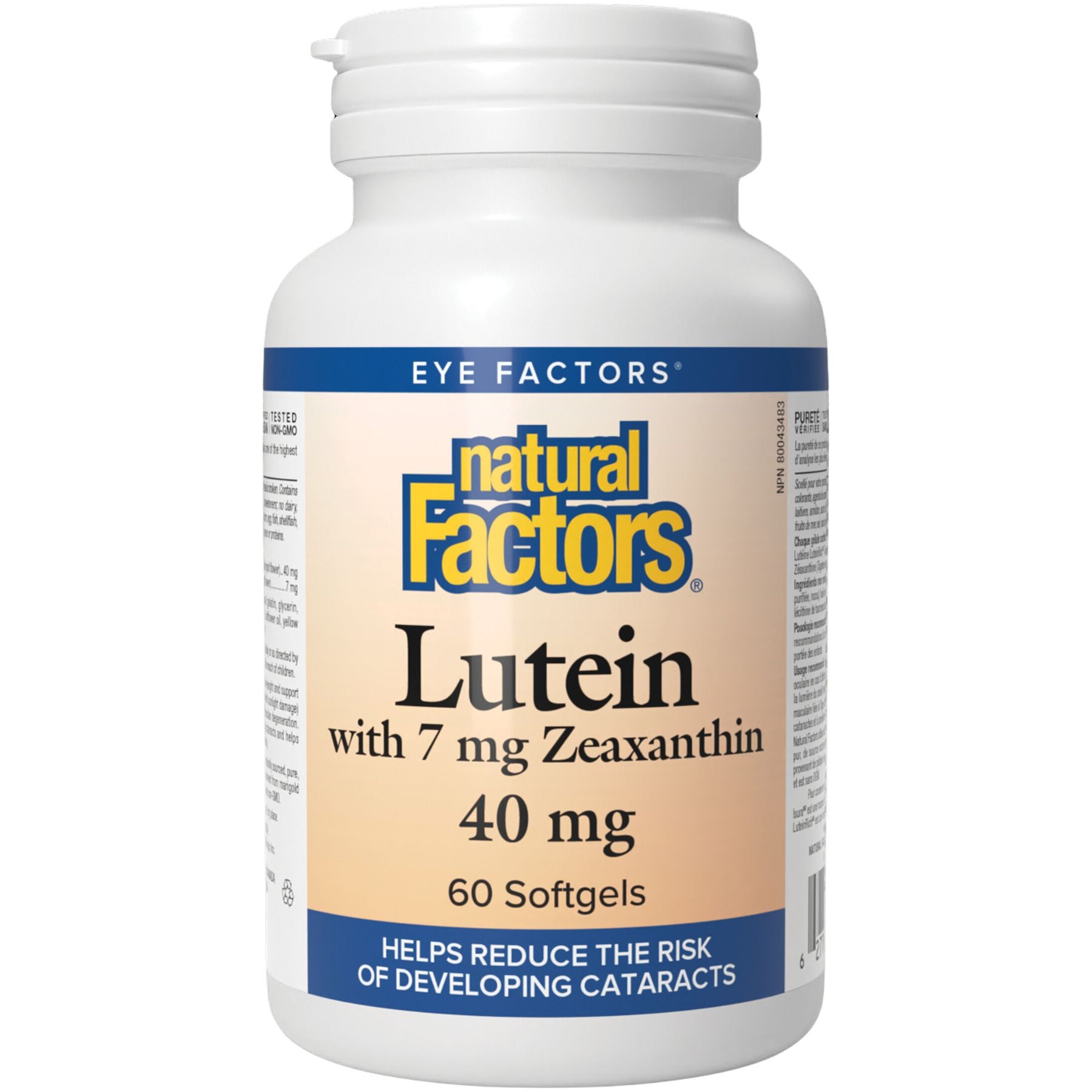 Natural Factors Lutein 40 mg 60s