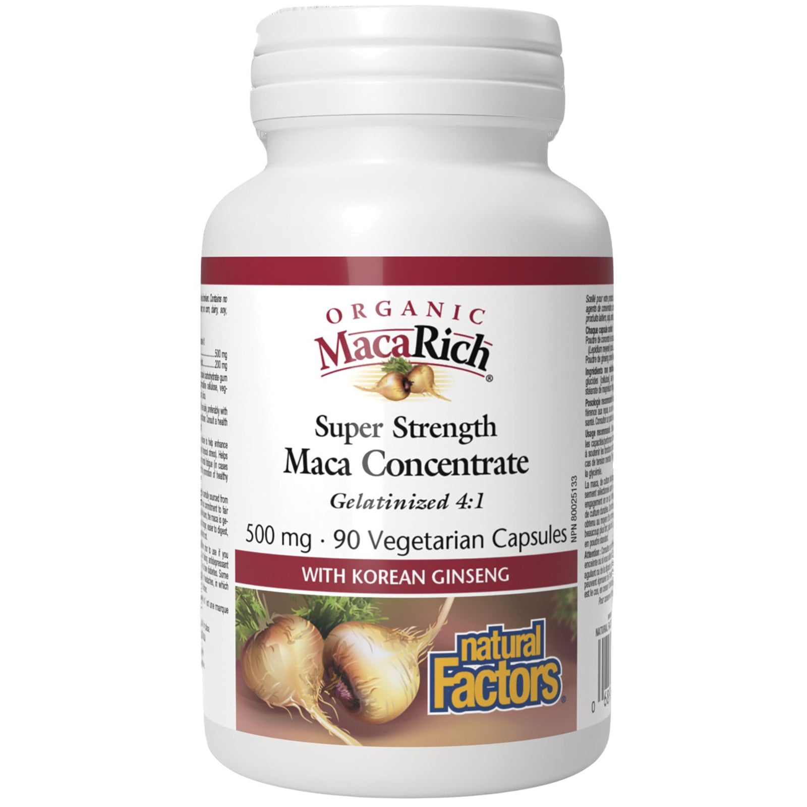 Natural Factors Organic Super Strength Maca Concentrate 90s