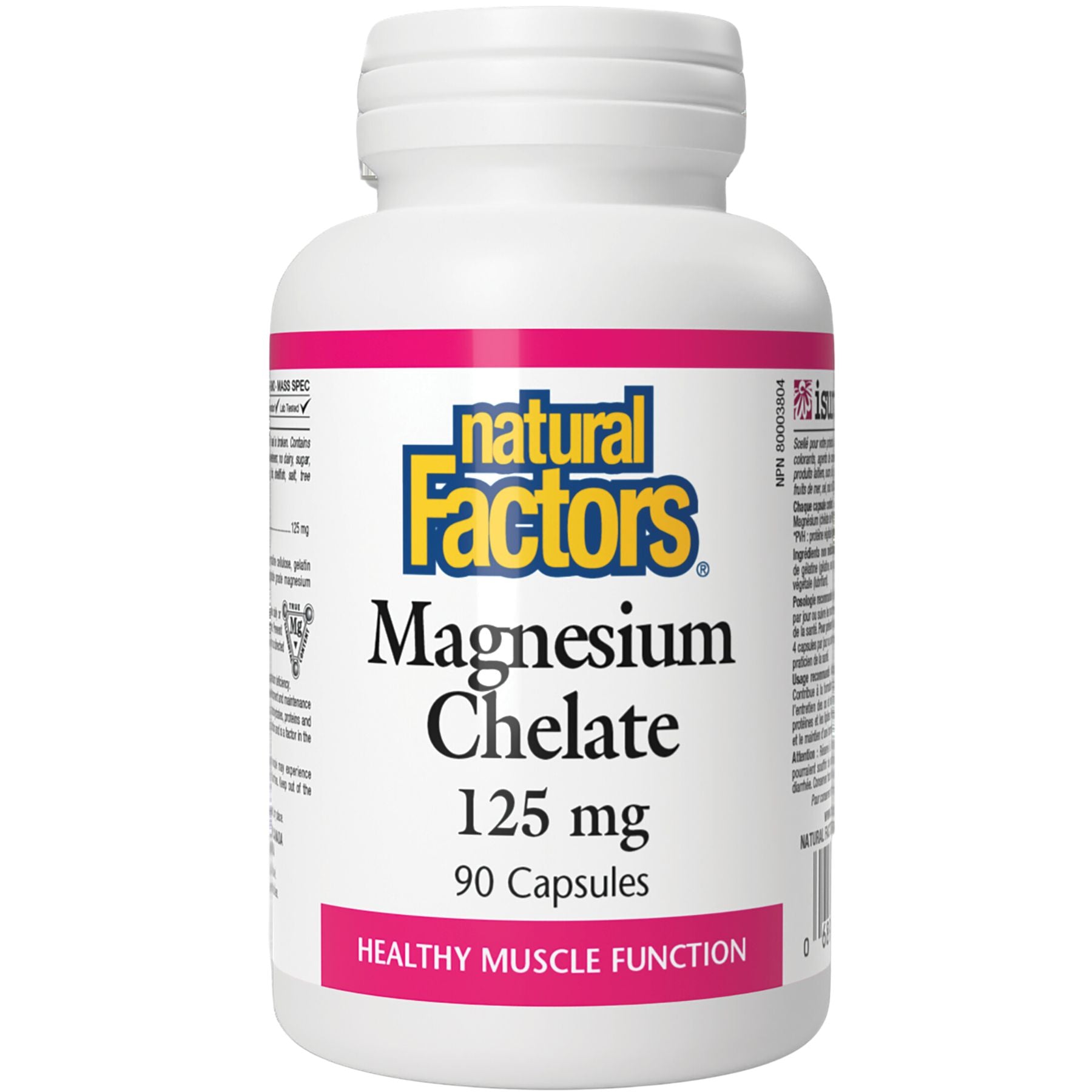 Natural Factors Magnesium Chelate 125 mg 90s