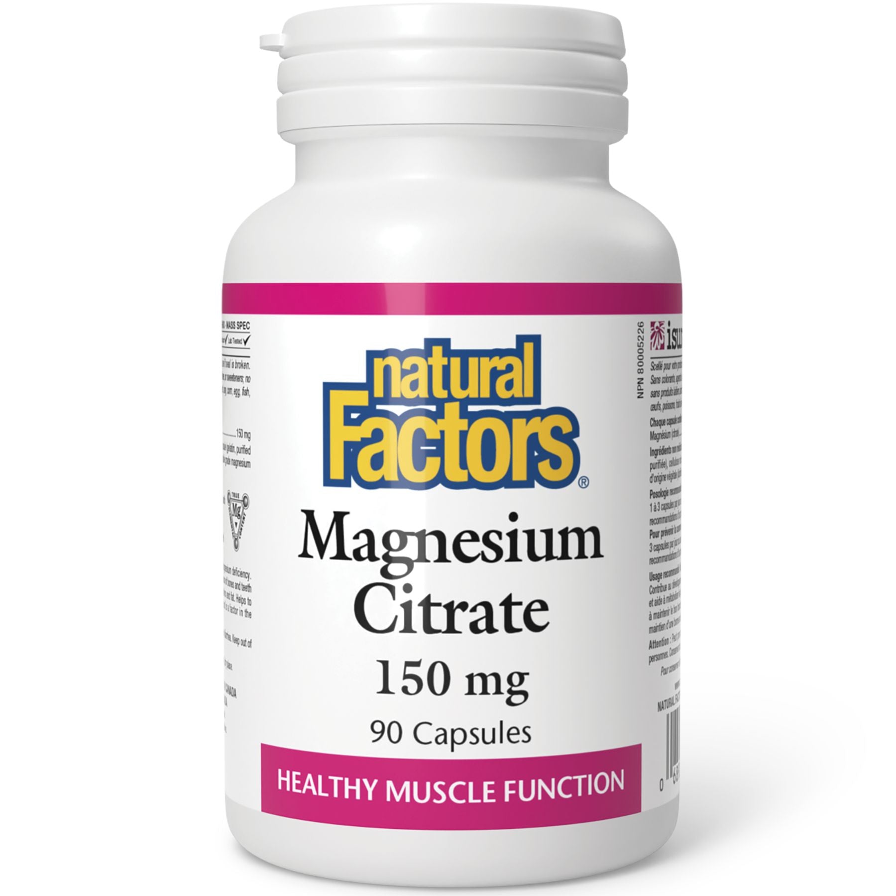 Natural Factors Magnesium Citrate 150 mg 90s