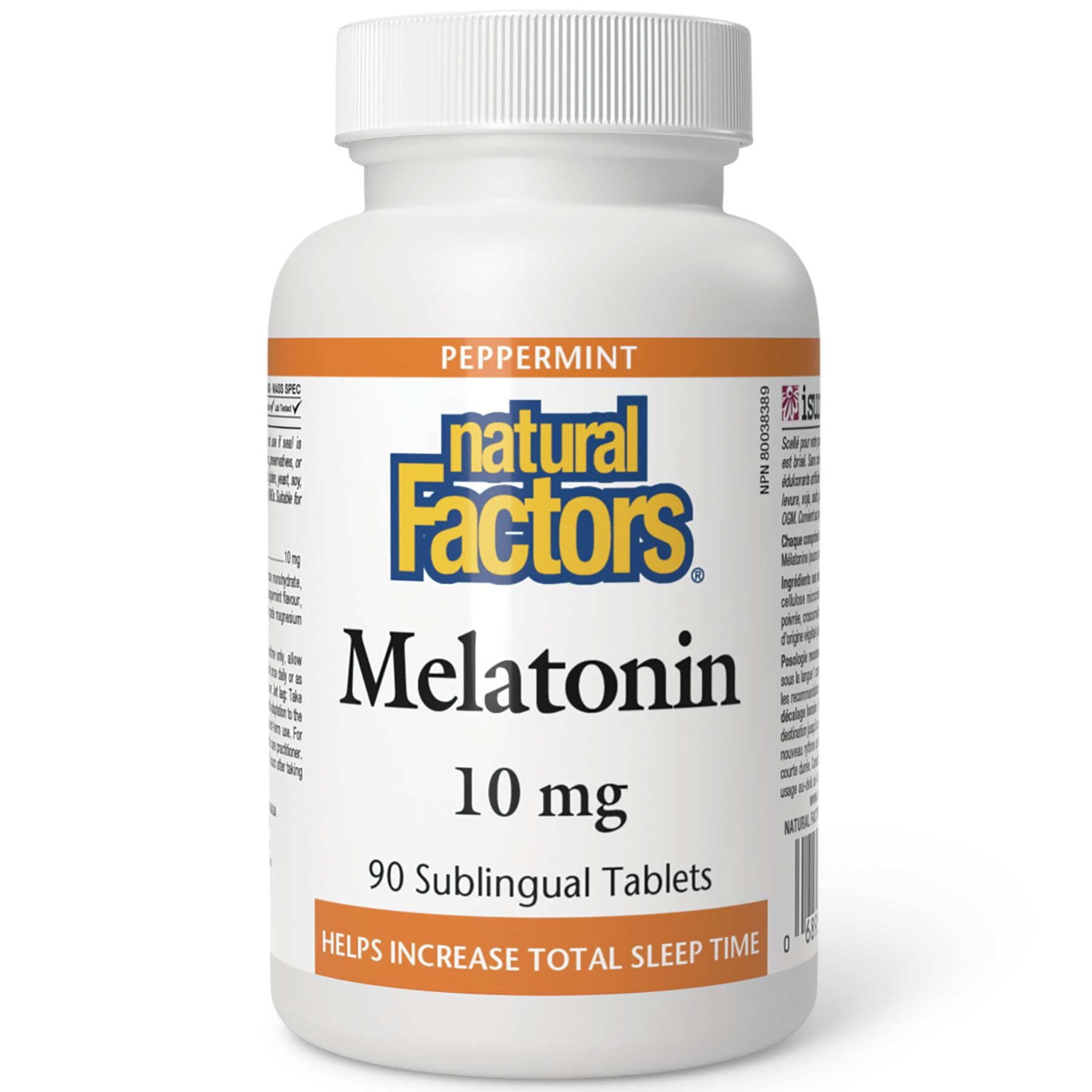 Natural Factors Melatonin 10 mg Peppermint 90s