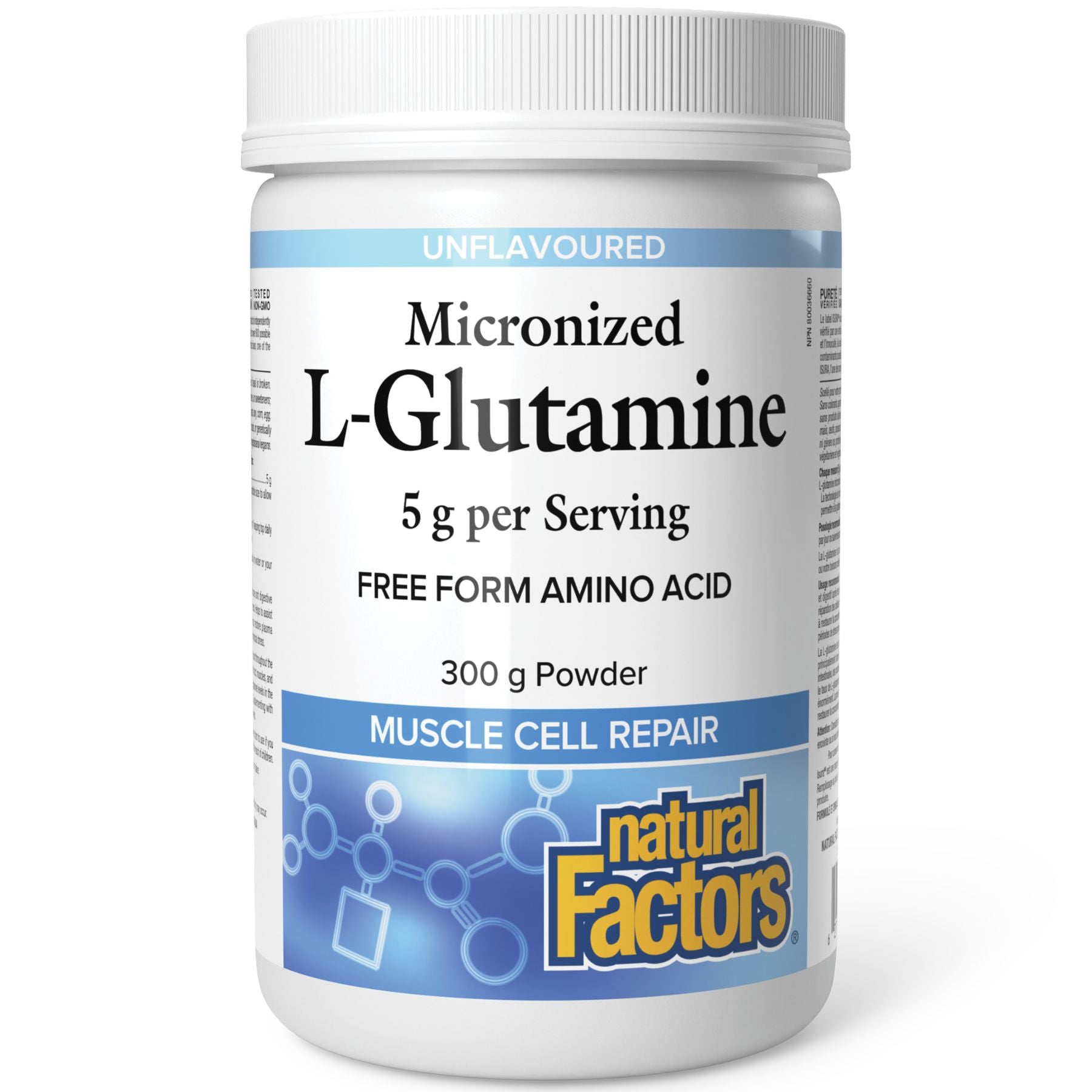 Natural Factors Micronized L-Glutamine Powder 300g