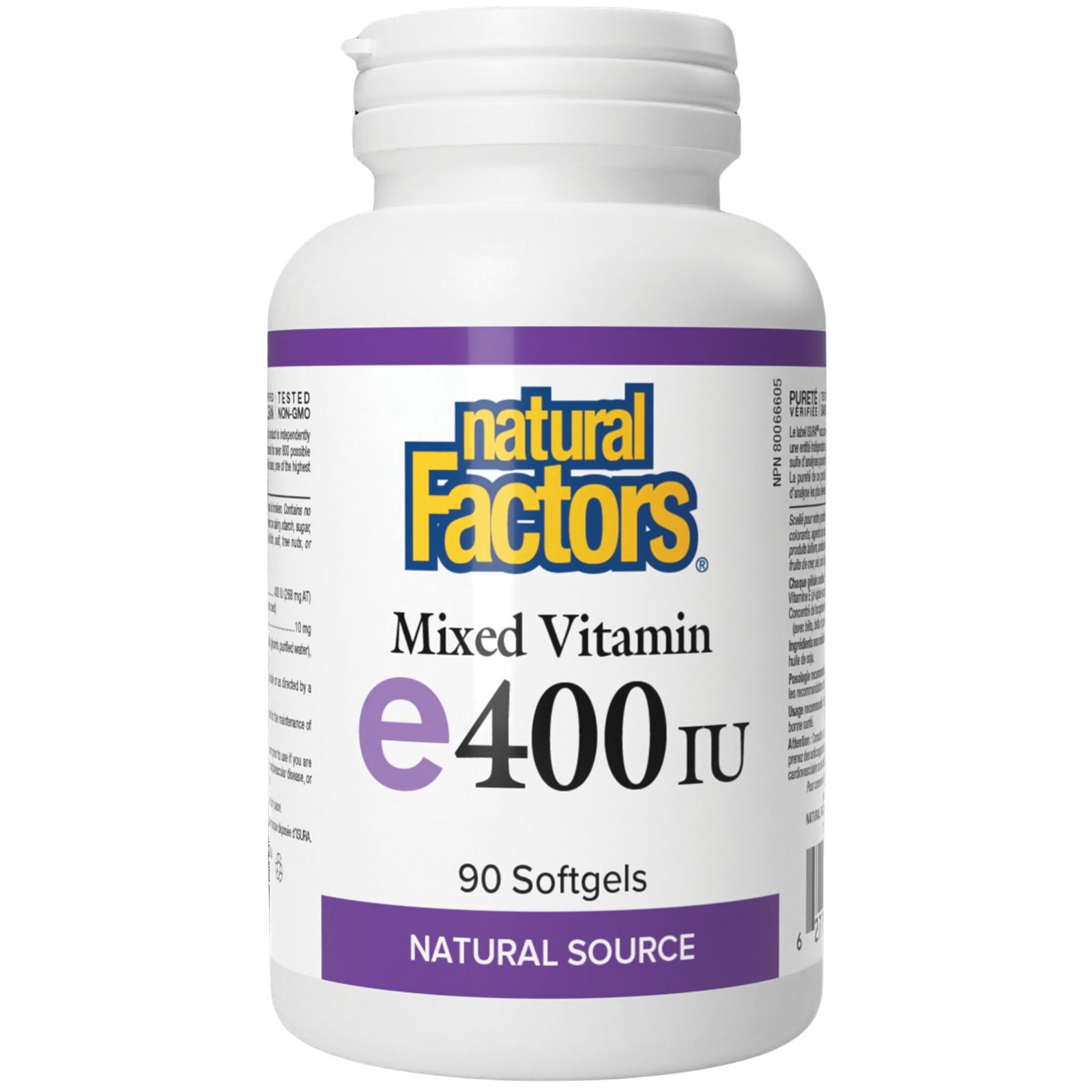 Natural Factors Mixed Vitamin E 400 IU 90s