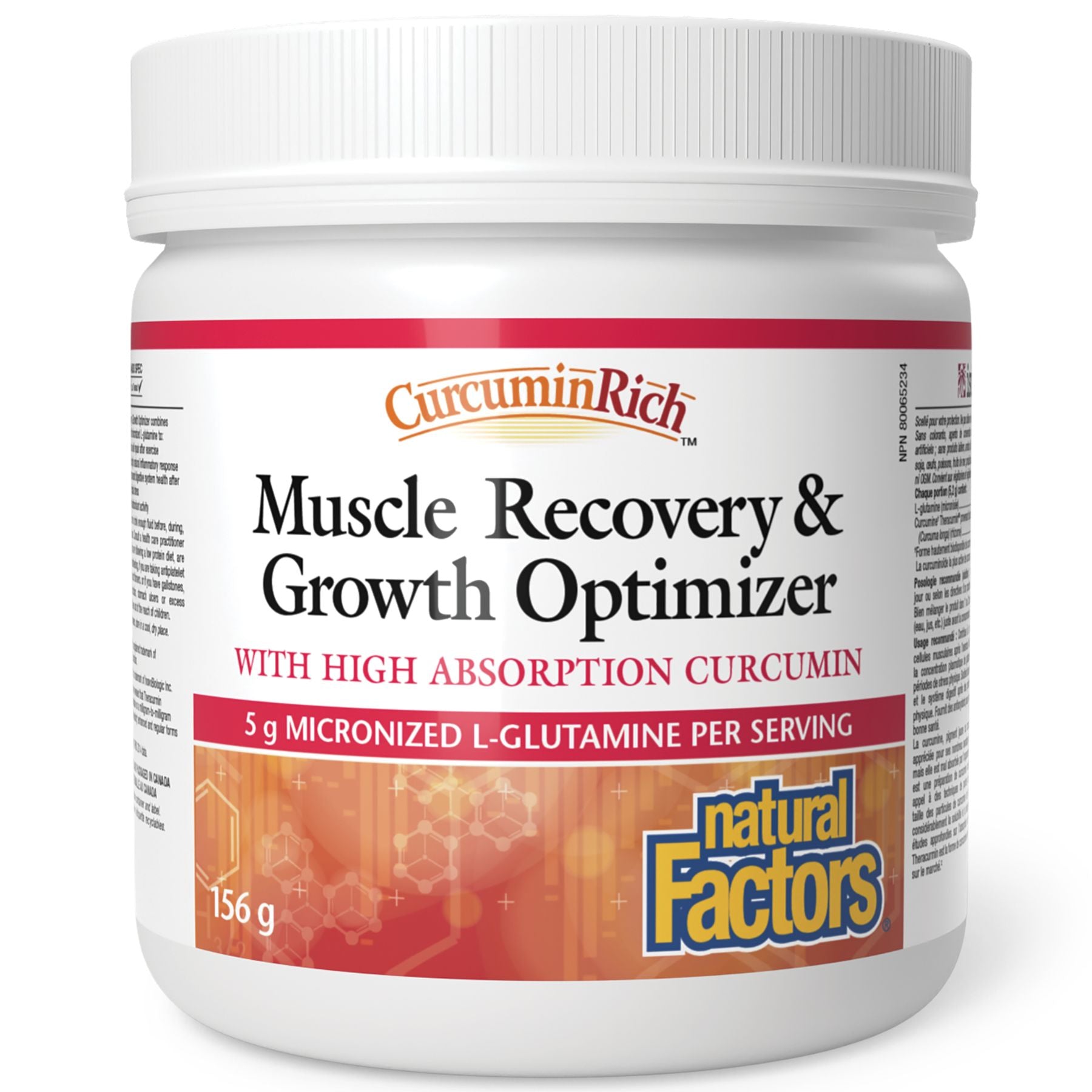 Natural Factors CurcuminRich Muscle Recovery & Growth Optimizer 156g