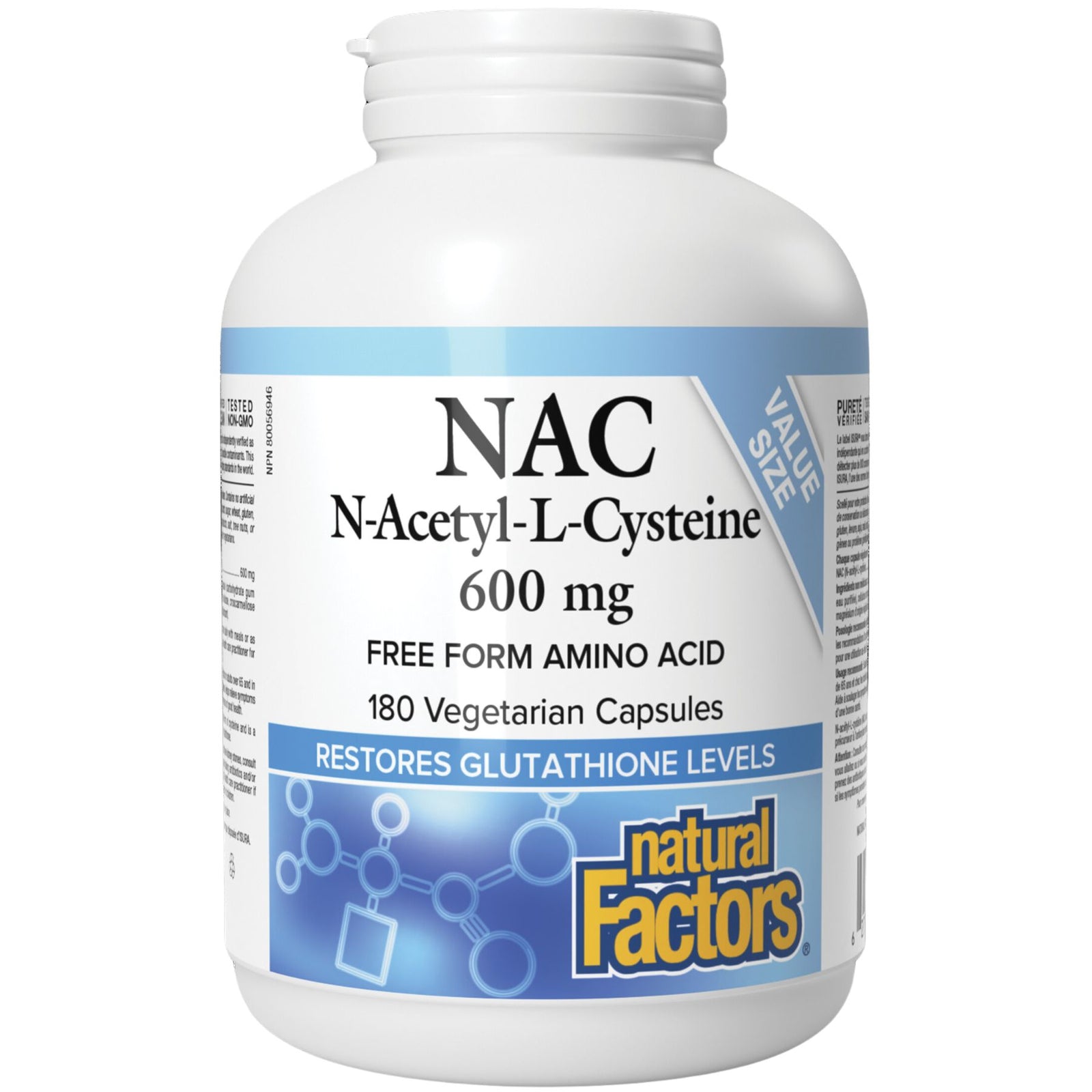Natural Factors N-Acetyl-L-Cysteine 600mg 180s