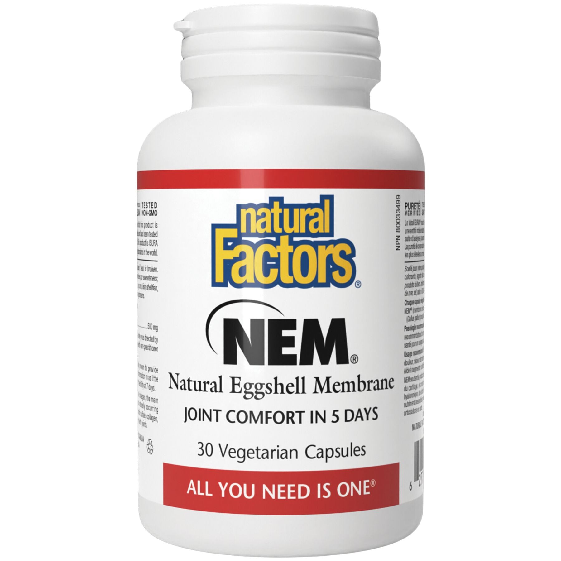 Natural Factors NEM Natural Eggshell Membrane 30s