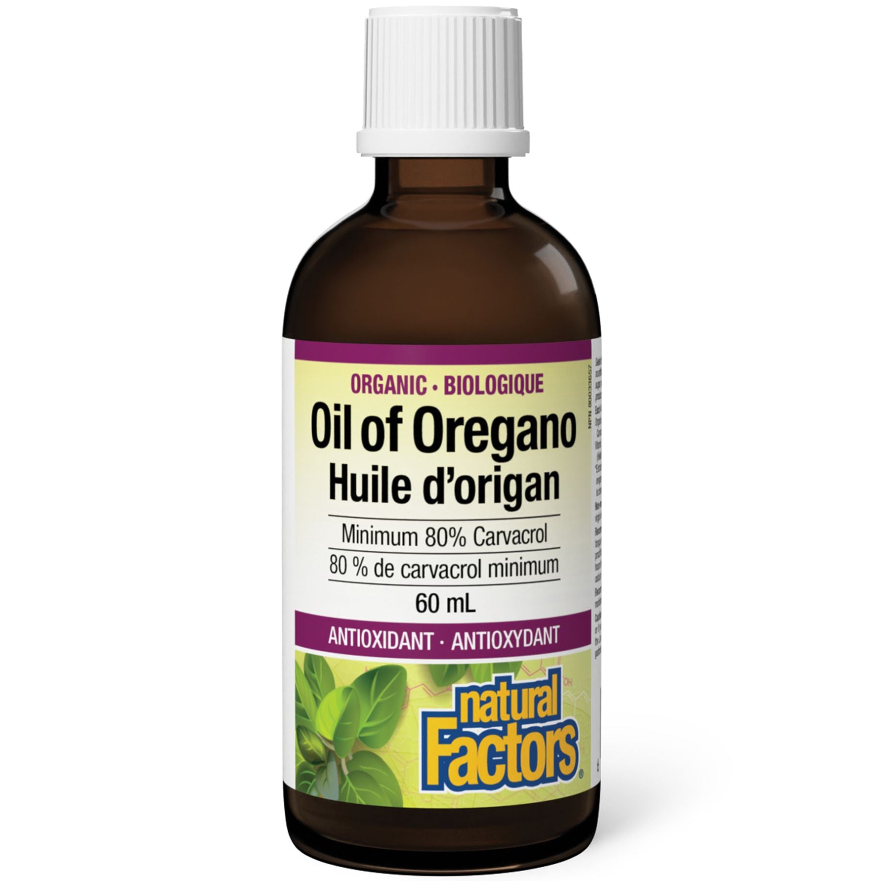 Natural Factors Organic Oil of Oregano 60ml