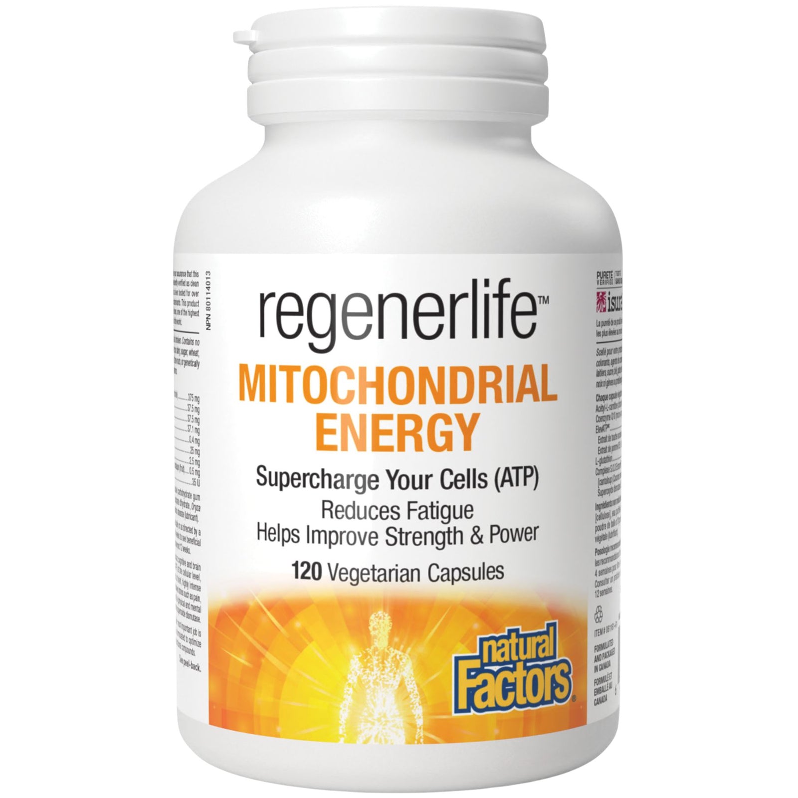 Natural Factors Regenerlife Mitochondrial Energy 120s