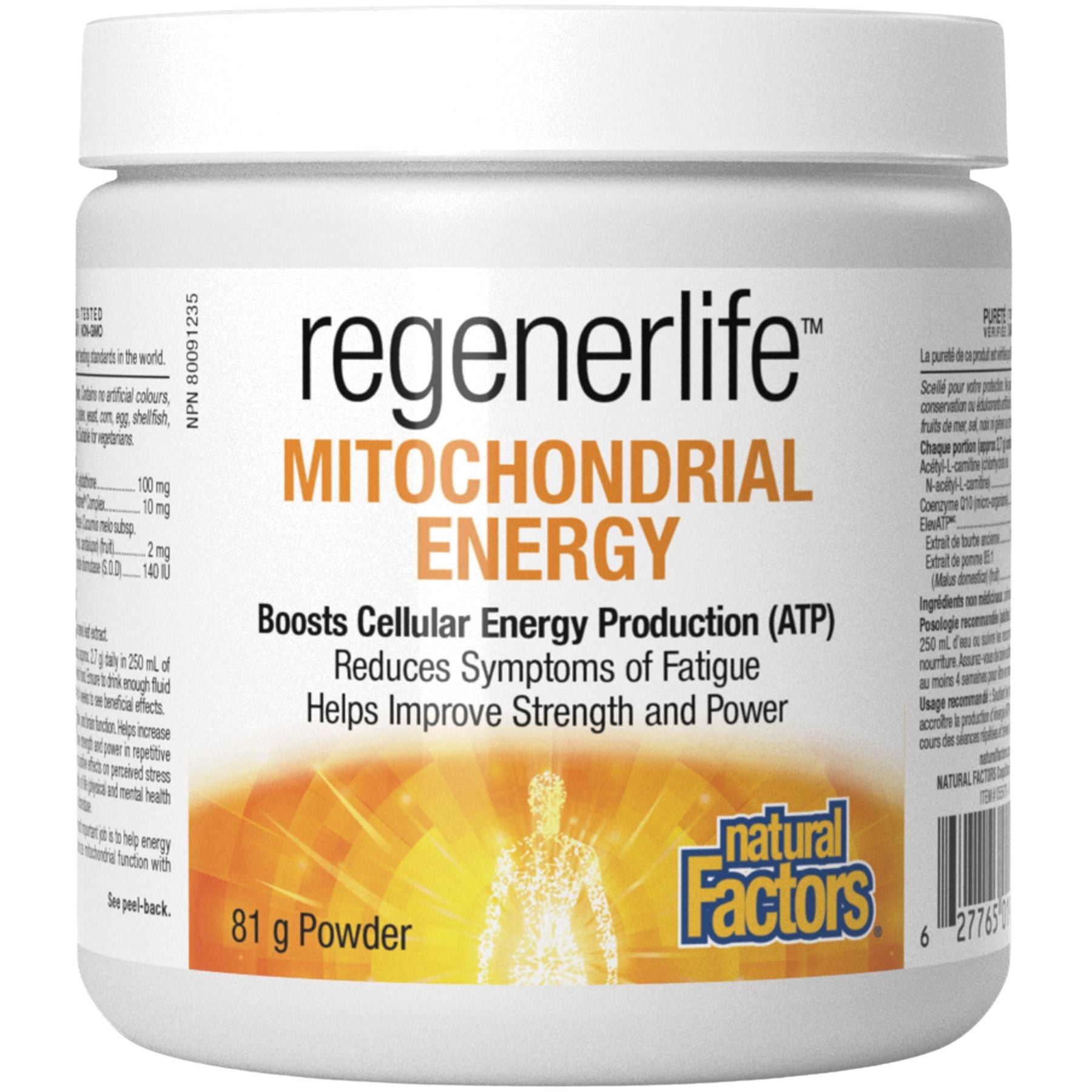 Natural Factors Regenerlife Mitochondrial Energy 81g