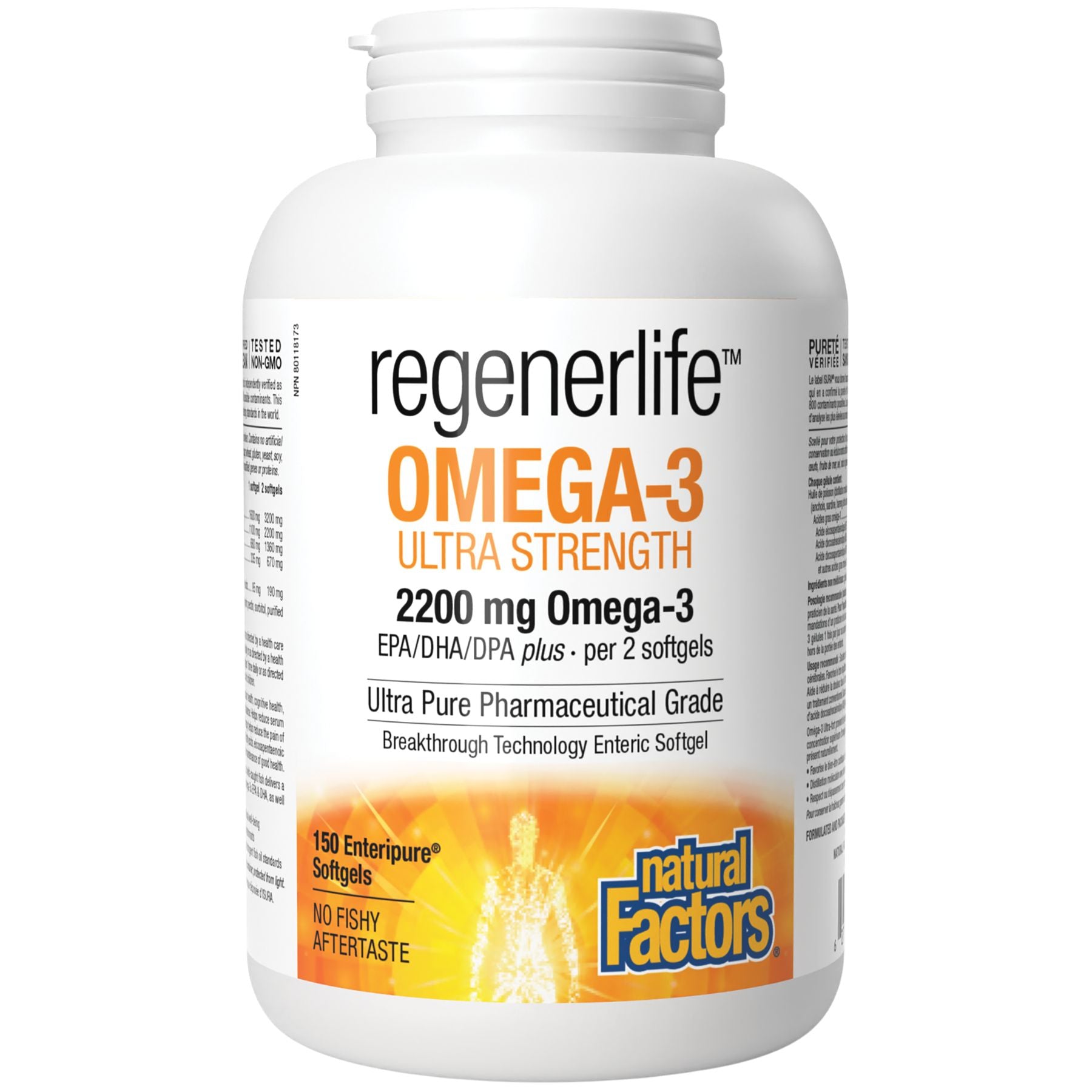 Natural Factors Regenerlife Ultra Strength Omega-3 150s