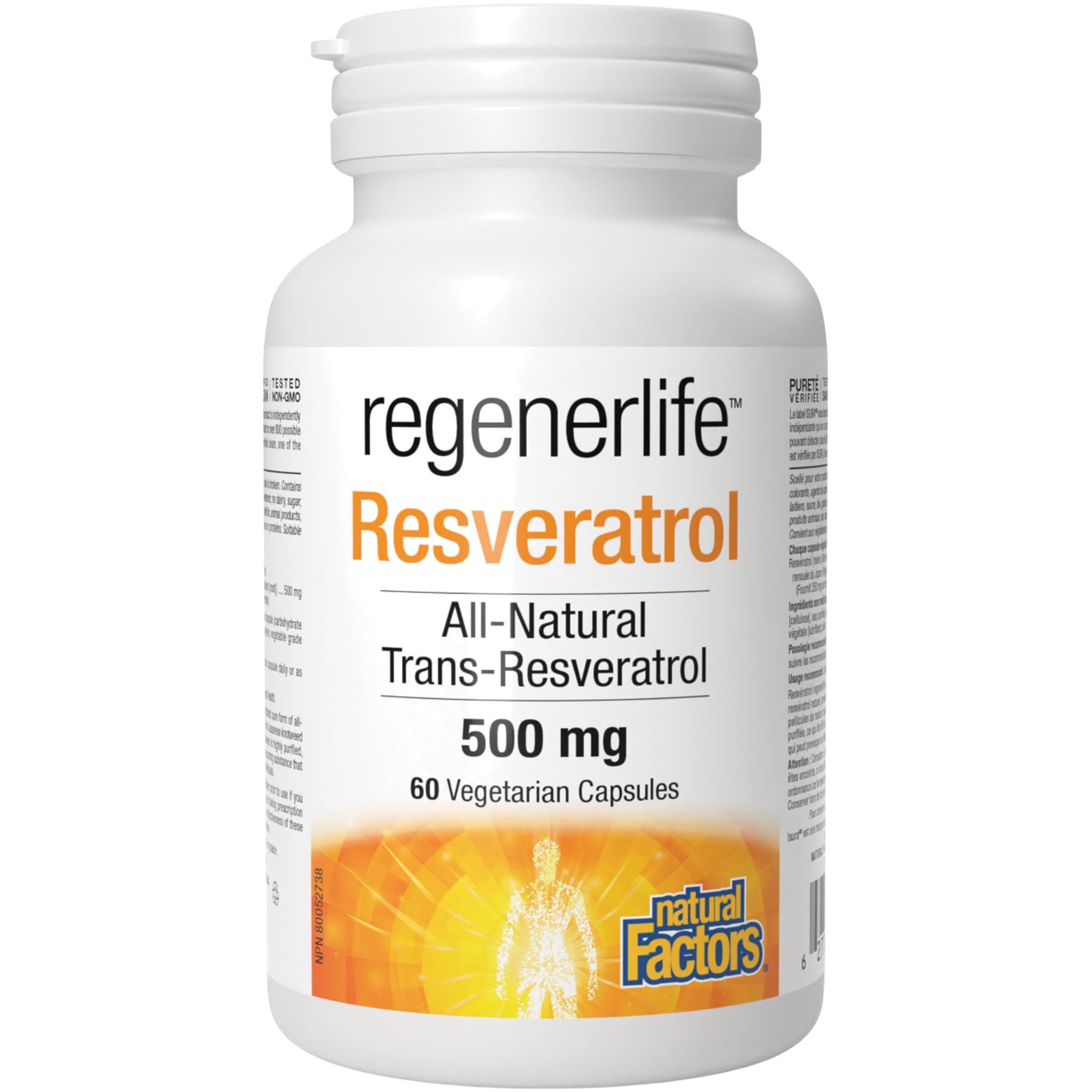 Natural Factors Regenerlife Resveratrol 60s