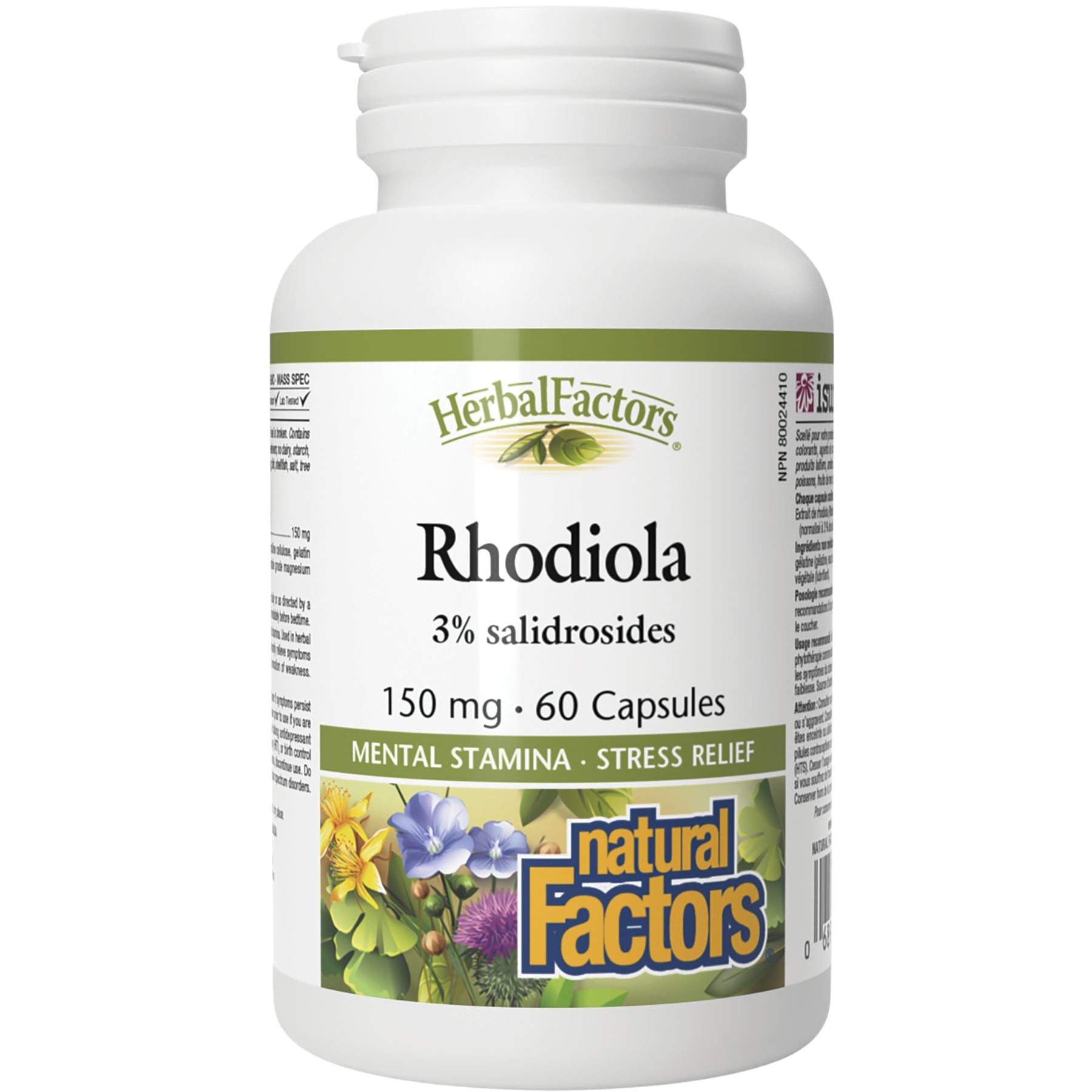 Natural Factors Rhodiola 150mg 60s