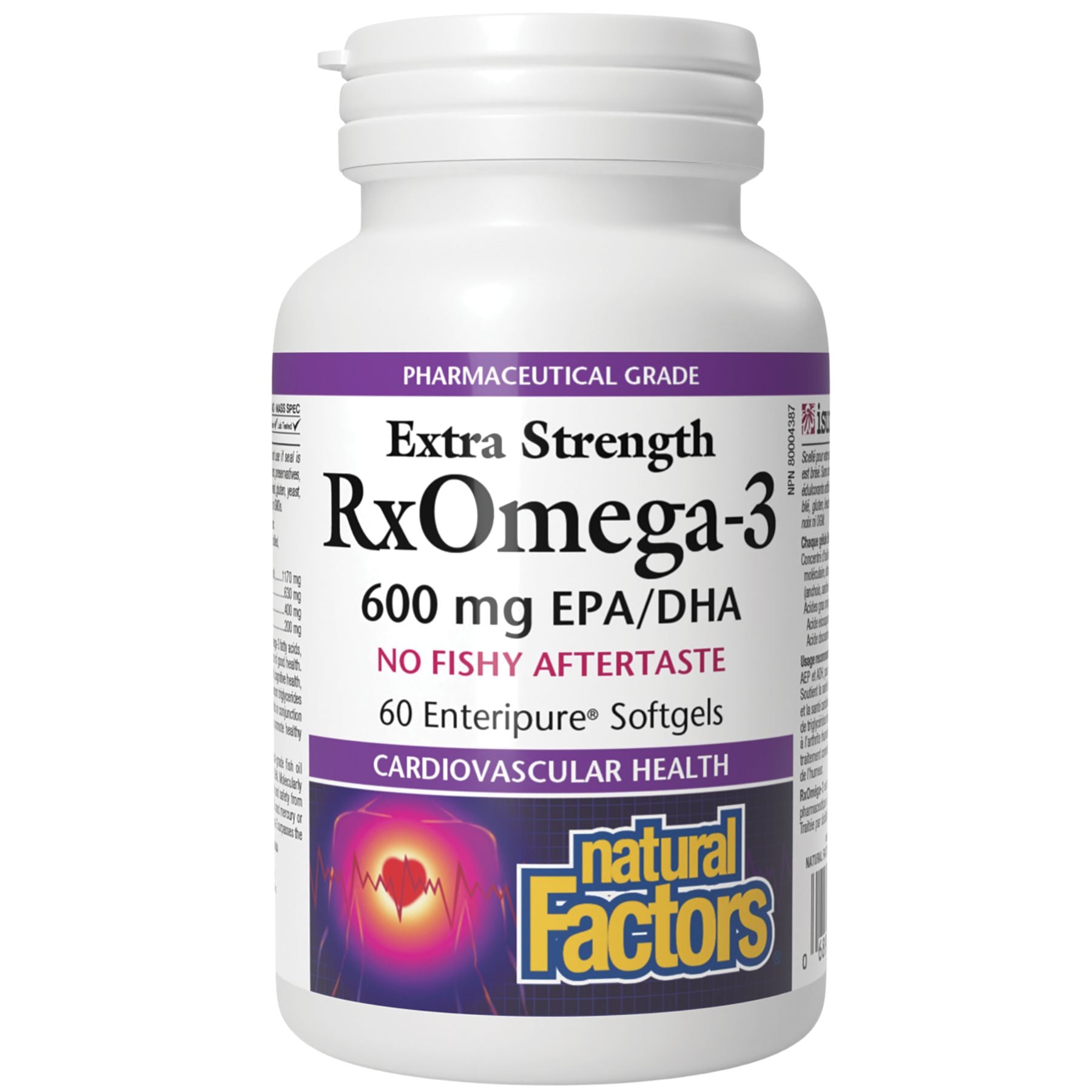 Natural Factors RxOmega-3 Extra Strength 600mg 60s