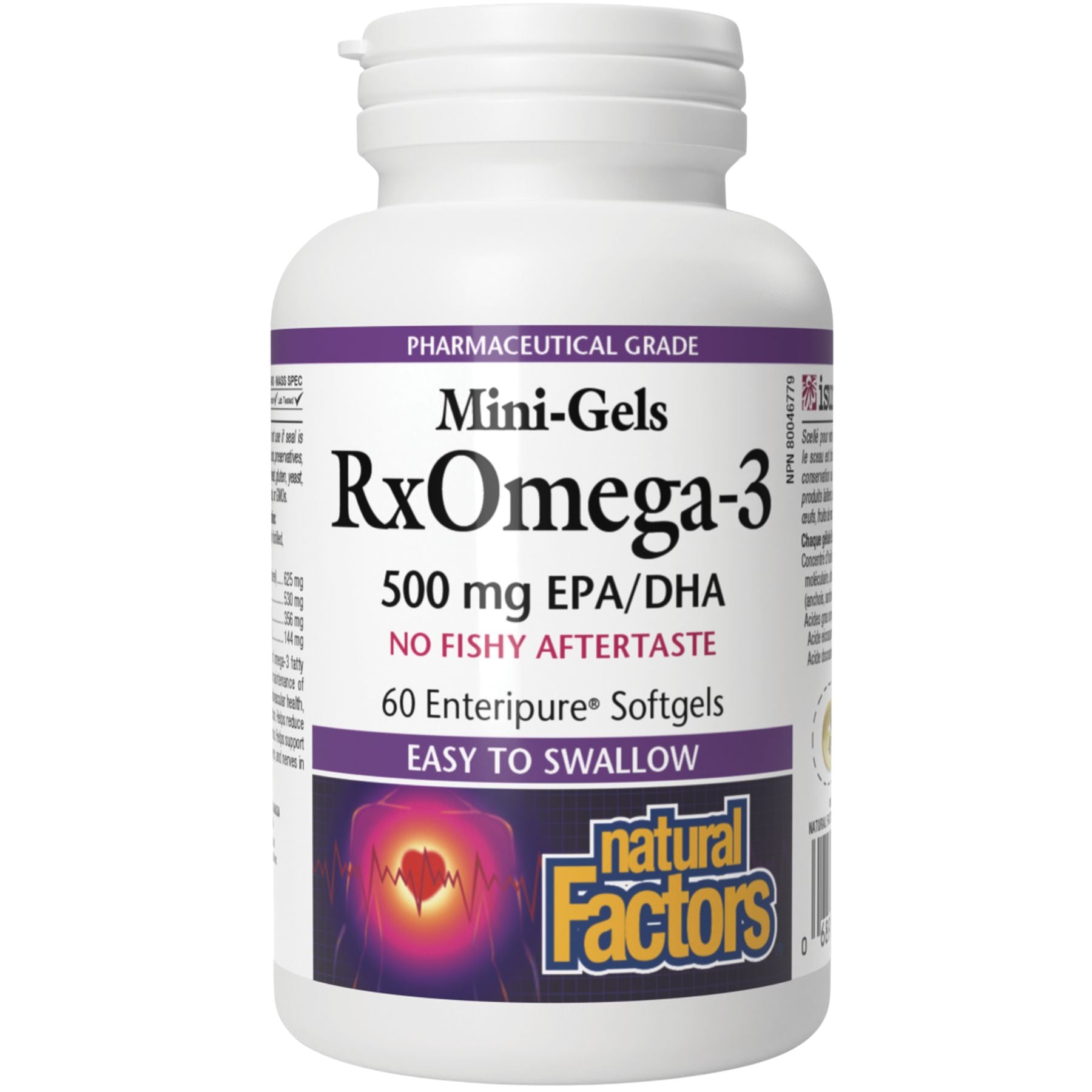 Natural Factors RxOmega-3 Mini-Gels 500mg 60s