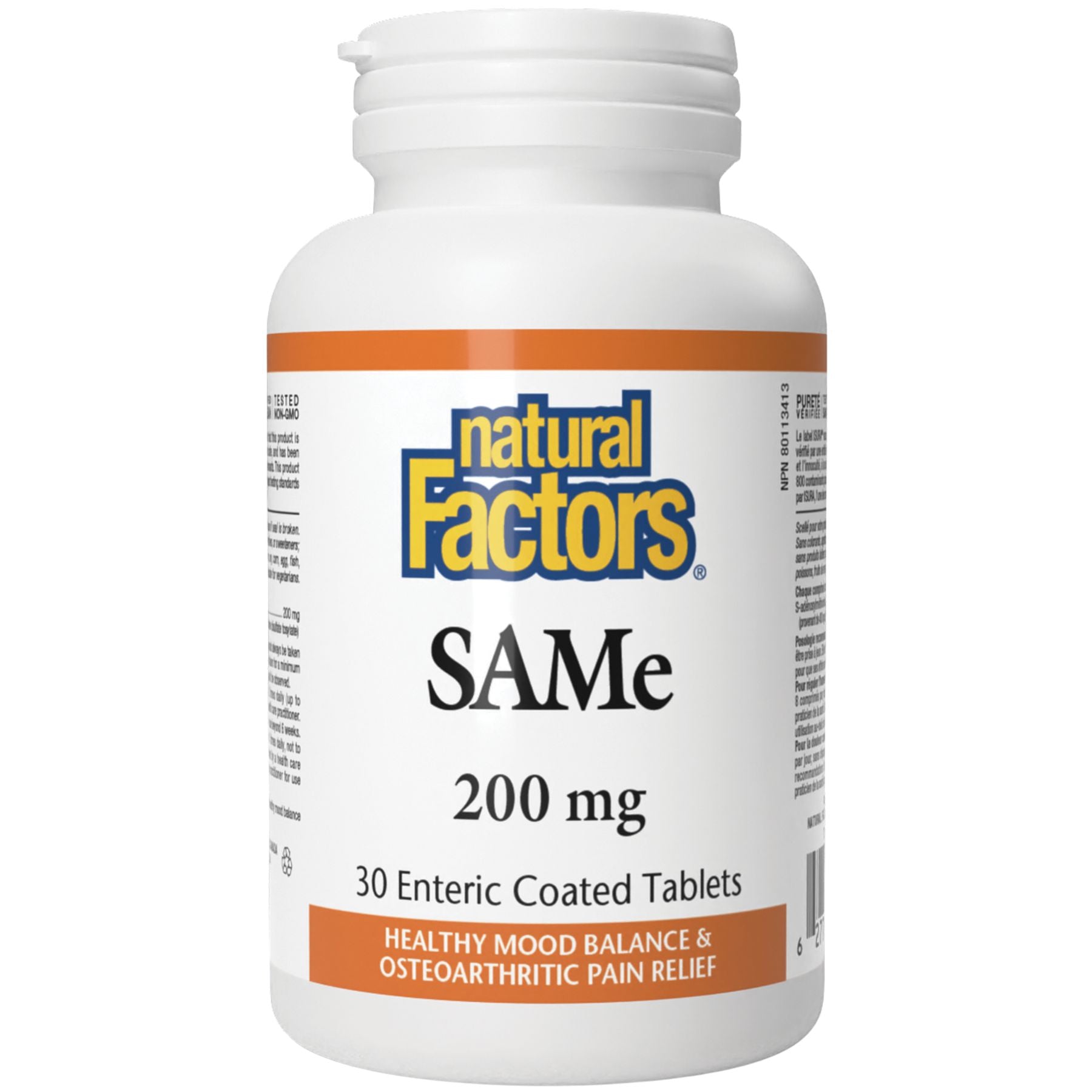 Natural Factors SAMe 200mg 30s