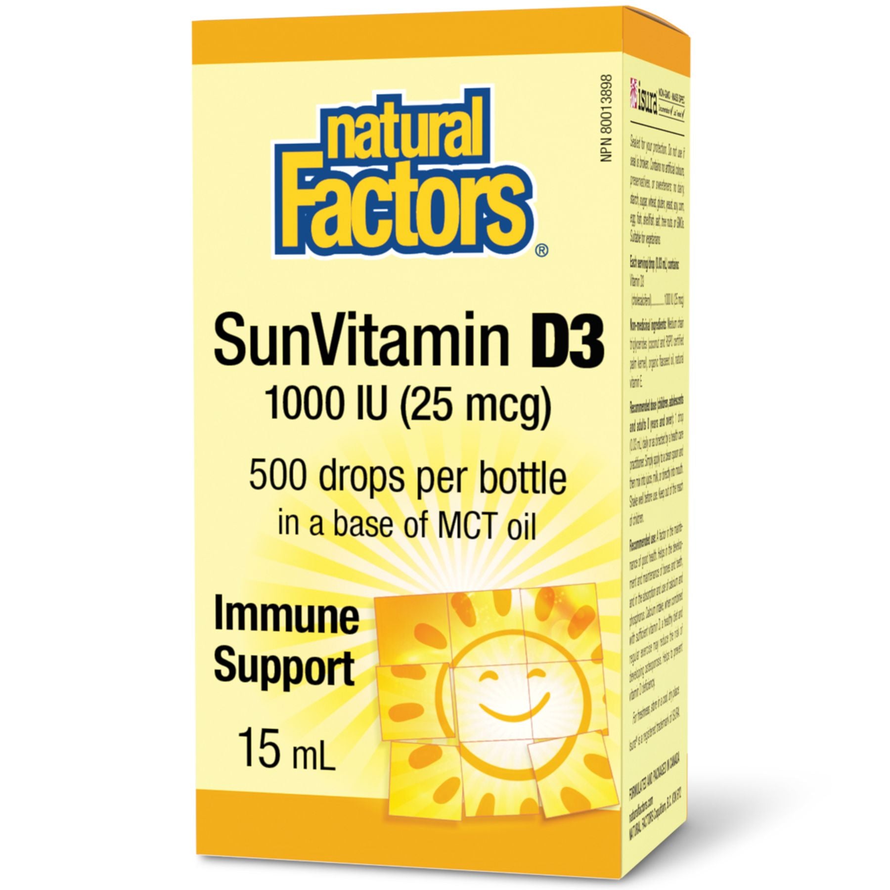 Natural Factors SunVitamin D3 1000 IU 15ml