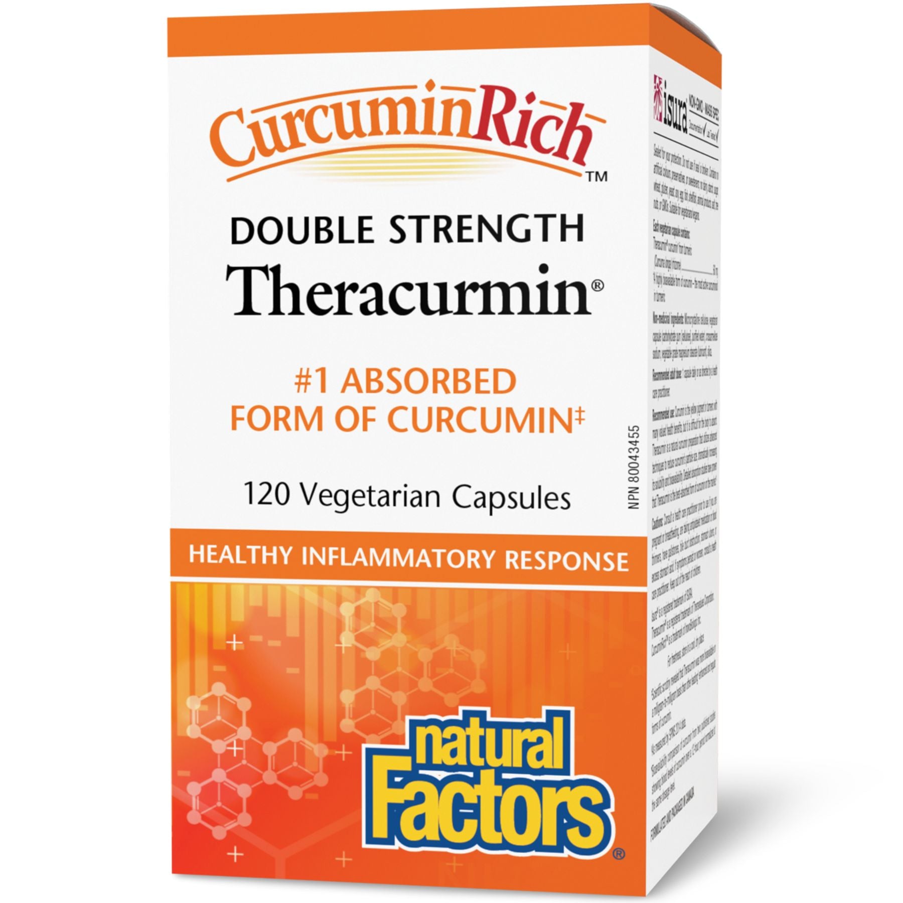 Natural Factors CurcuminRich Double Strength Theracurmin 120s