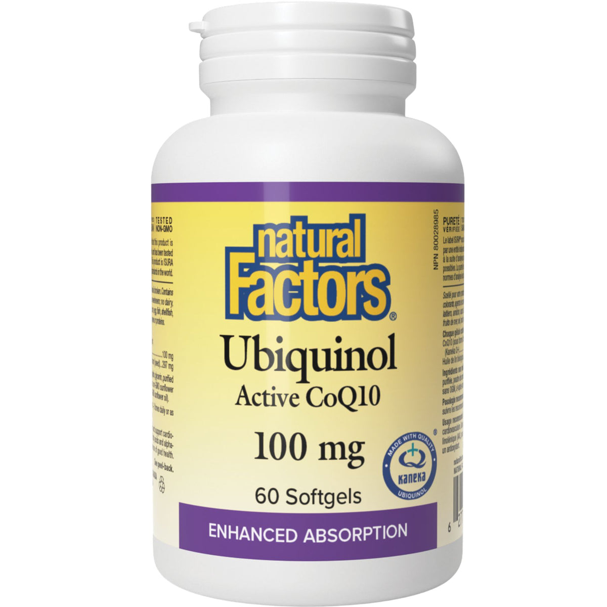 Natural Factors Ubiquinol Active CoQ10 100mg 60s