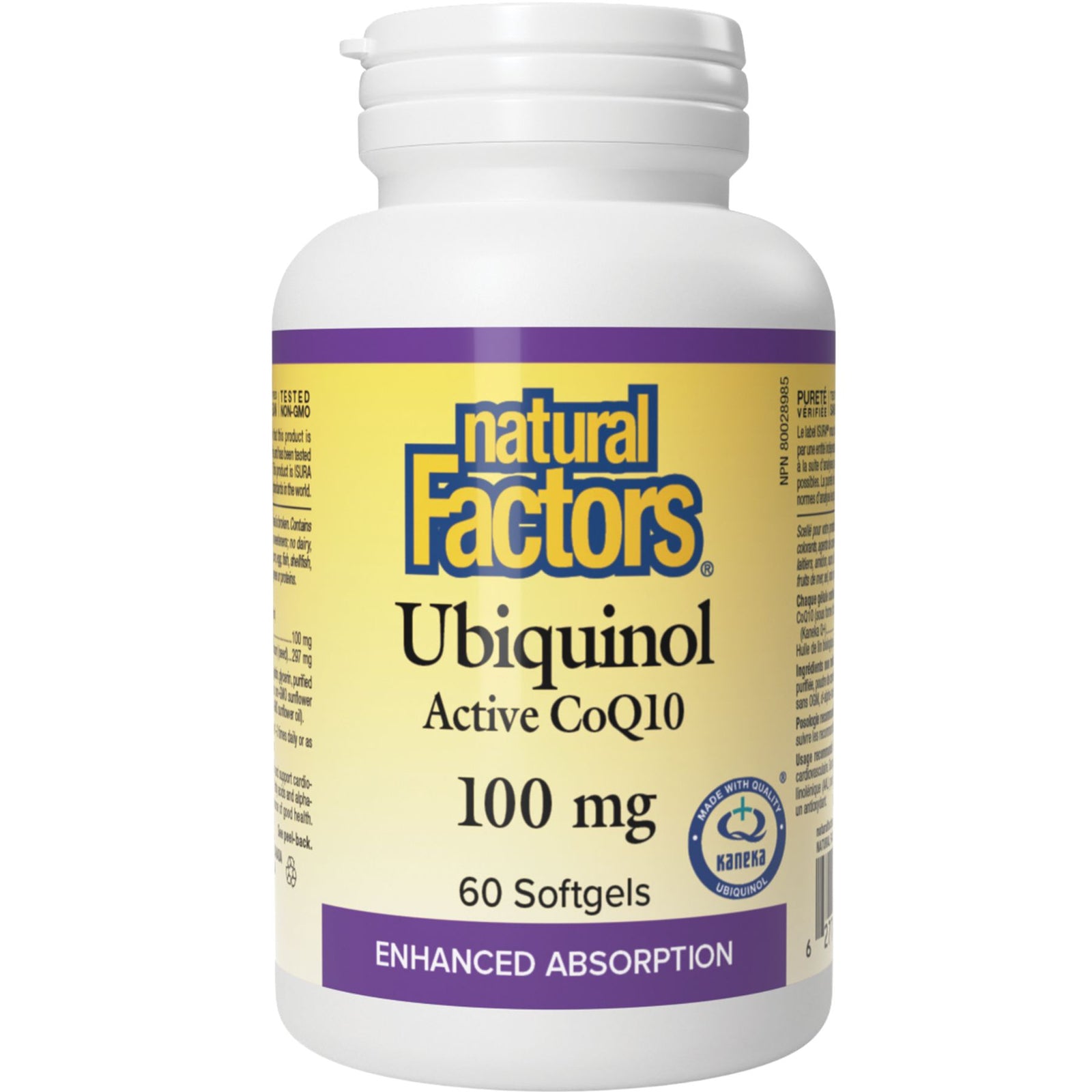 Natural Factors Ubiquinol Active CoQ10 100mg 60s