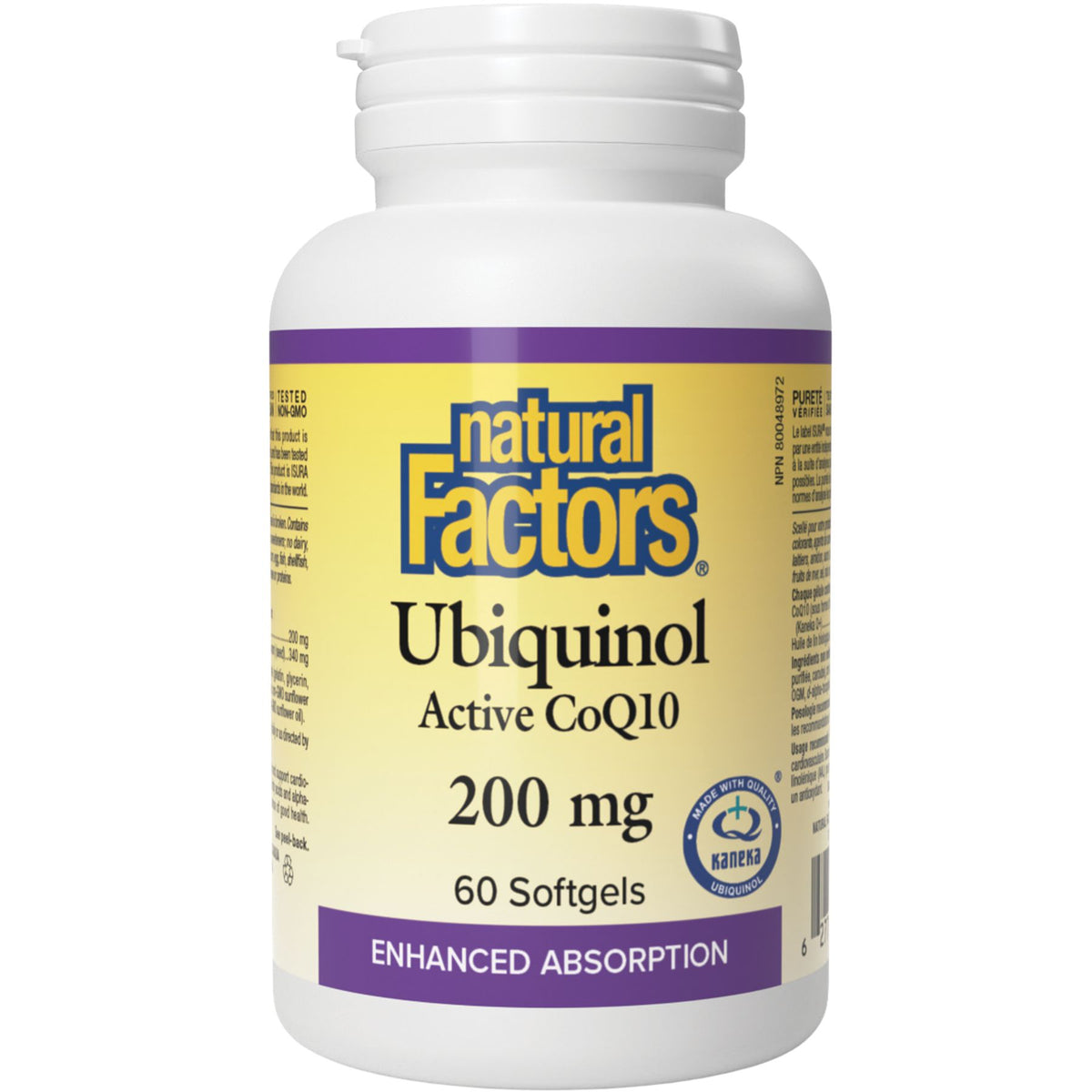 Natural Factors Ubiquinol Active CoQ10 200mg 60s