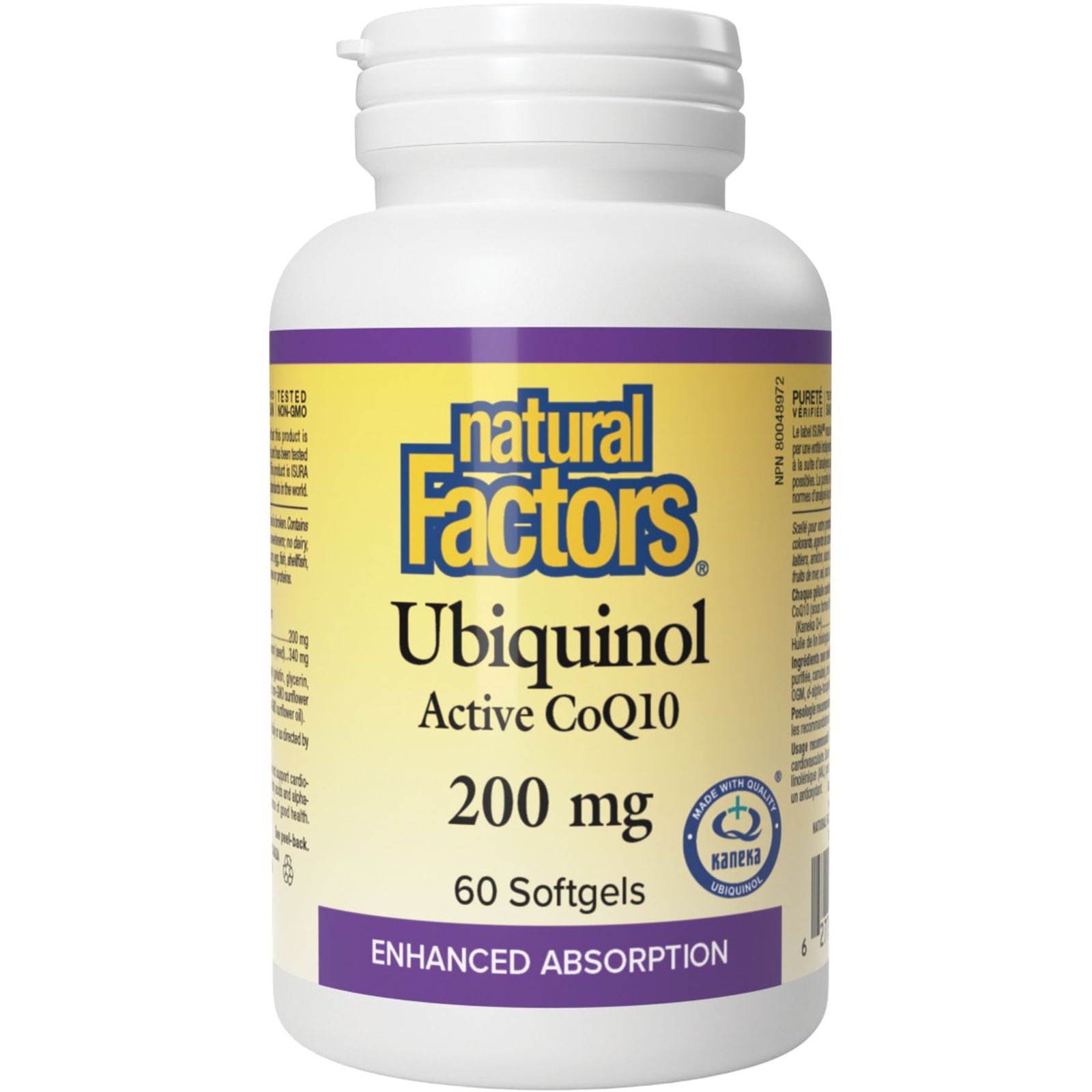 Natural Factors Ubiquinol Active CoQ10 200mg 60s