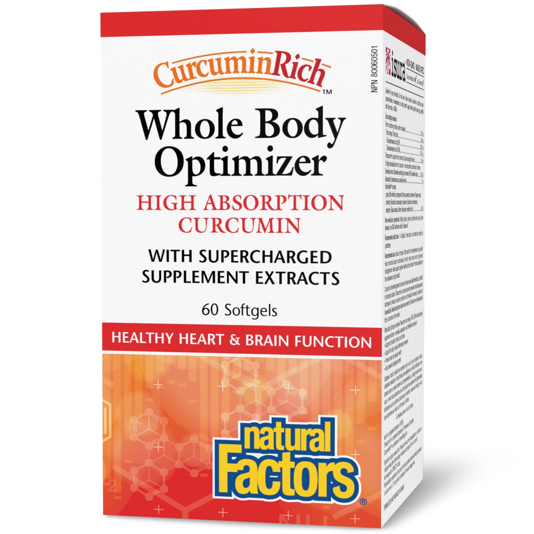 Natural Factors CurcuminRich Whole Body Optimizer 60s